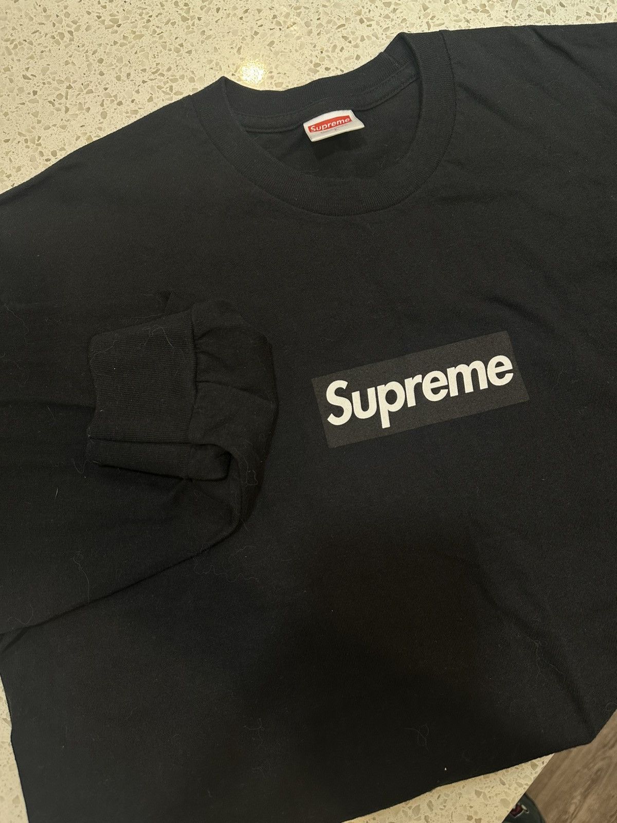Supreme Supreme Box Logo L/S Black L | Grailed