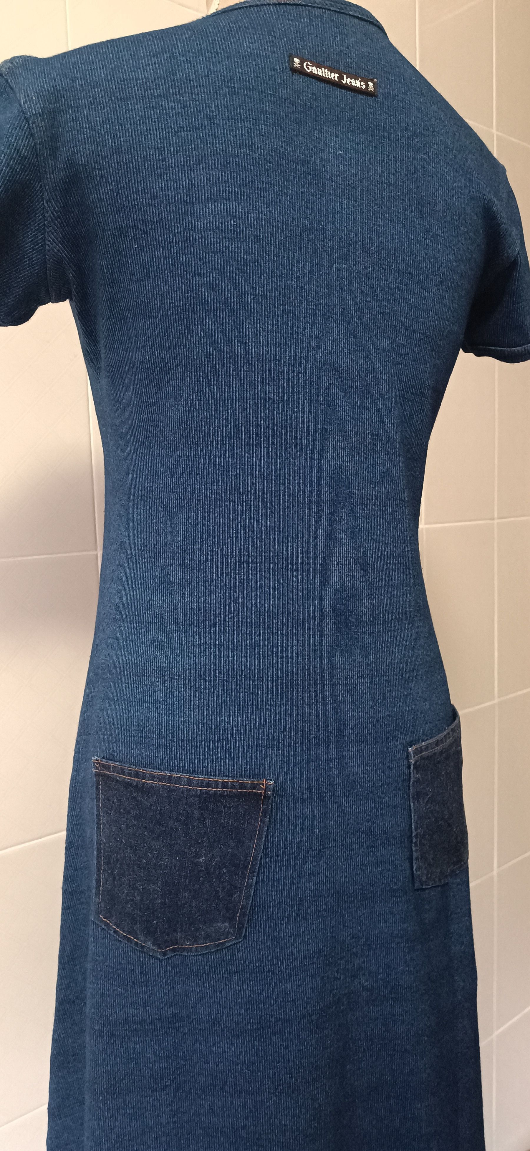 Jean Paul Gaultier 90's - Gaultier Jeans Denim pockets - maxi dress Size M / US 6-8 / IT 42-44 - 17 Thumbnail