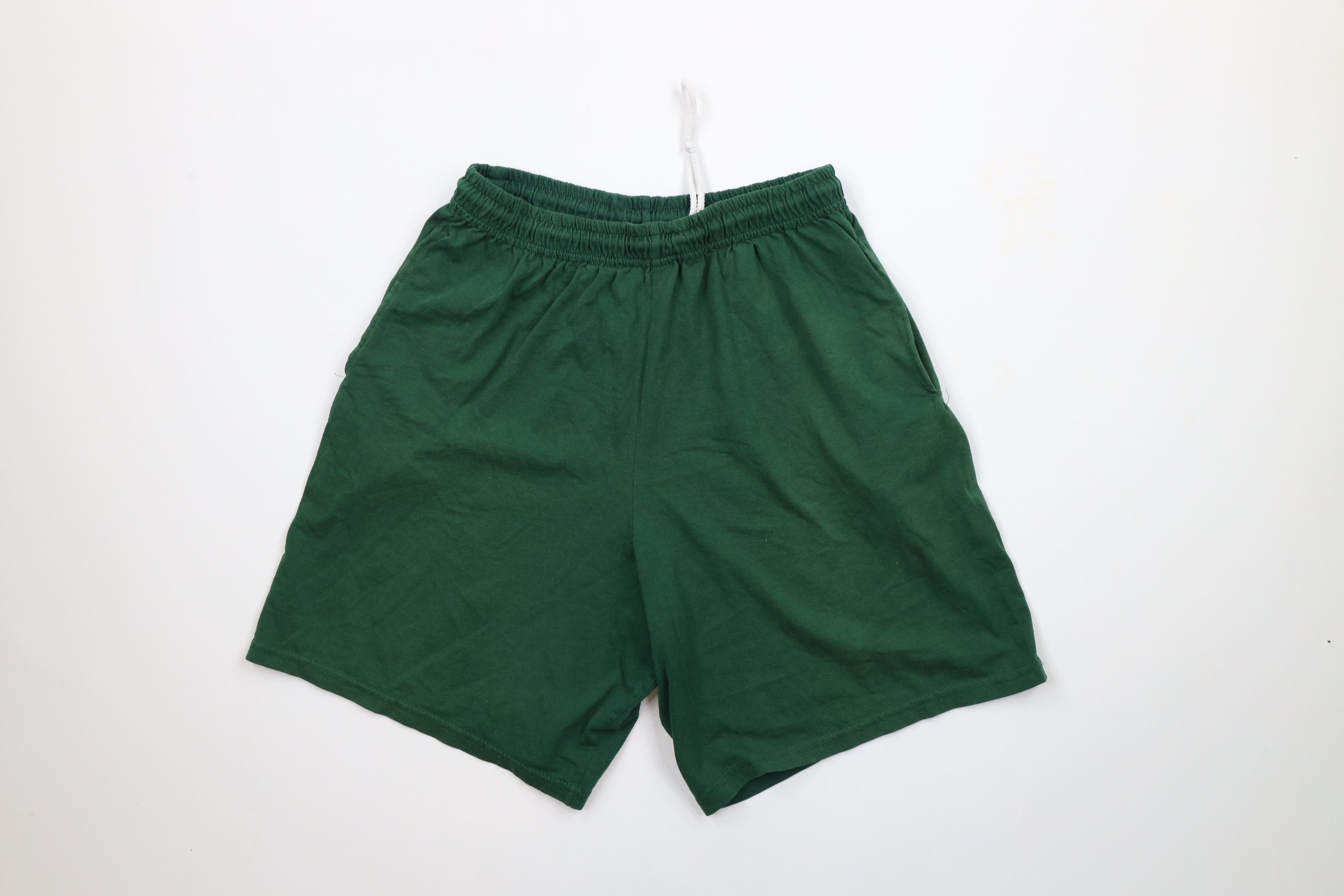 Vintage Vintage Streetwear Blank Above Knee Shorts Green Cotton Size US 30 / EU 46 - 1 Thumbnail