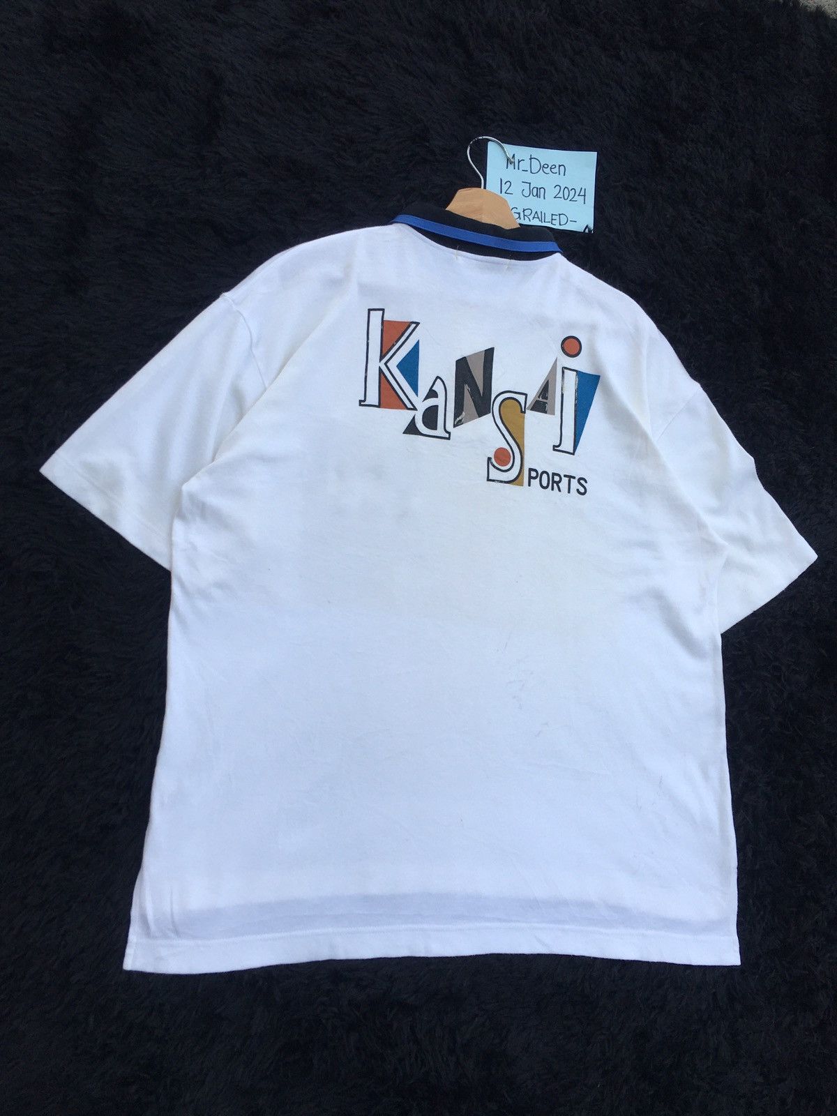 Kansai Yamamoto Rare Vintage 90s KANSAI Sports Polo Shirt Size US L / EU 52-54 / 3 - 3 Thumbnail