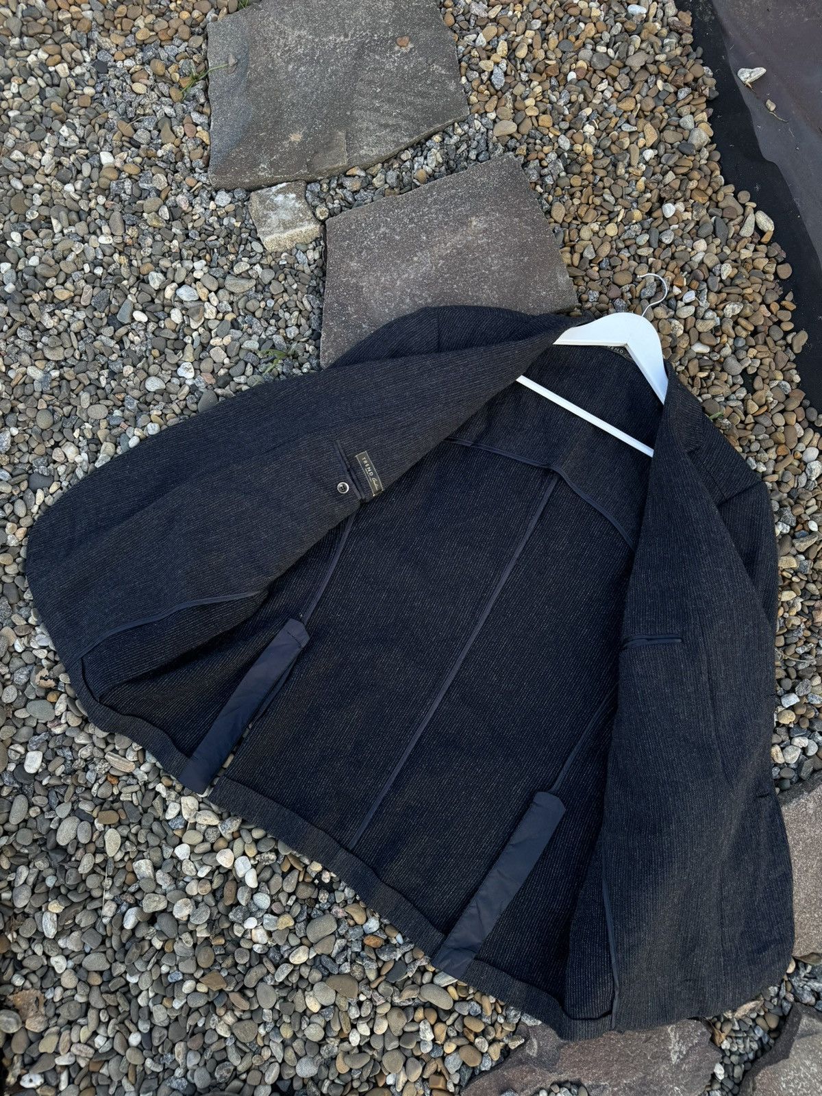 Corneliani Corneliani Trend pleated luxury grey blazer jacket Size 46R - 6 Thumbnail