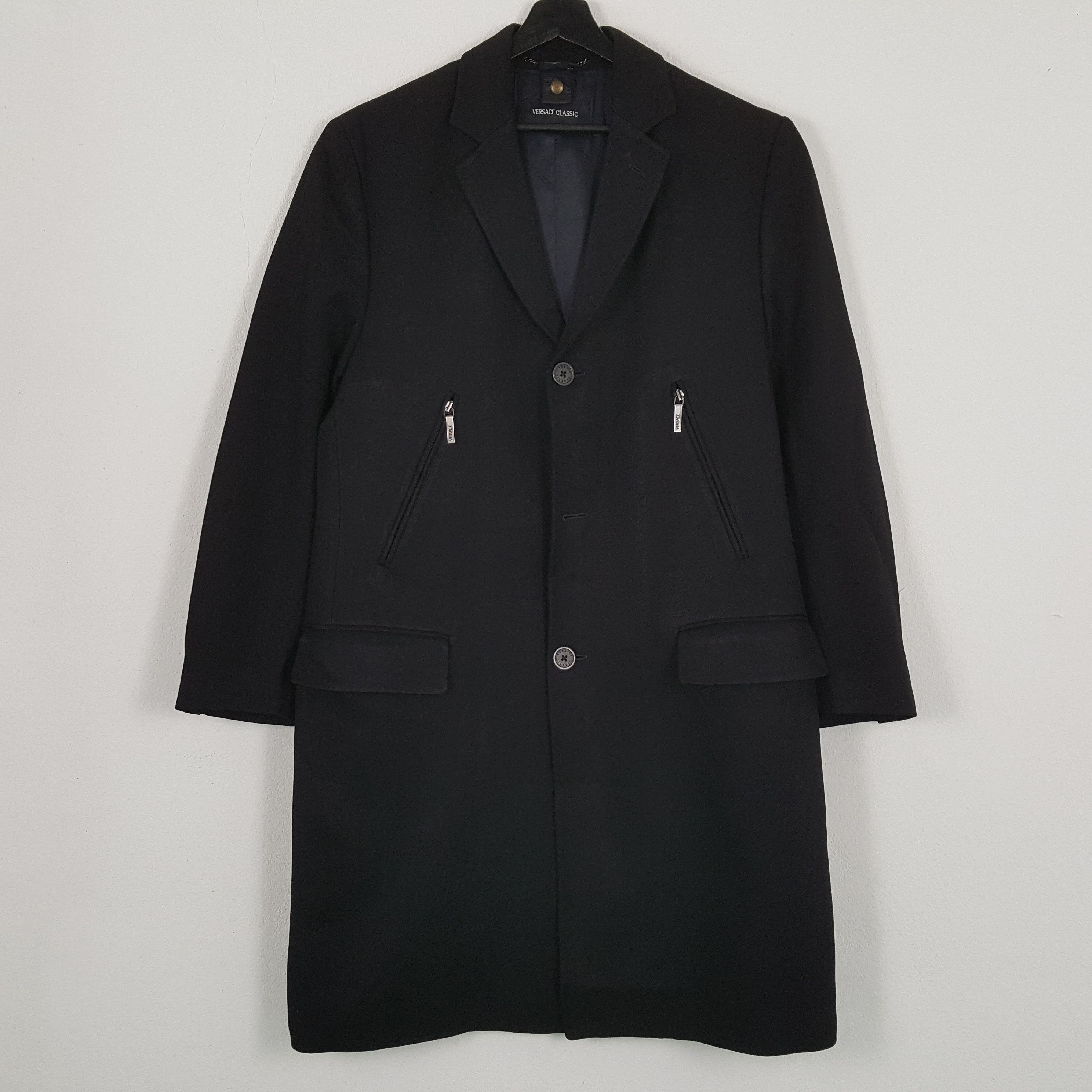 Versace × Vintage VERSACE CLASSIC Winter Fashion Style Long Jacket Size US M / EU 48-50 / 2 - 1 Thumbnail