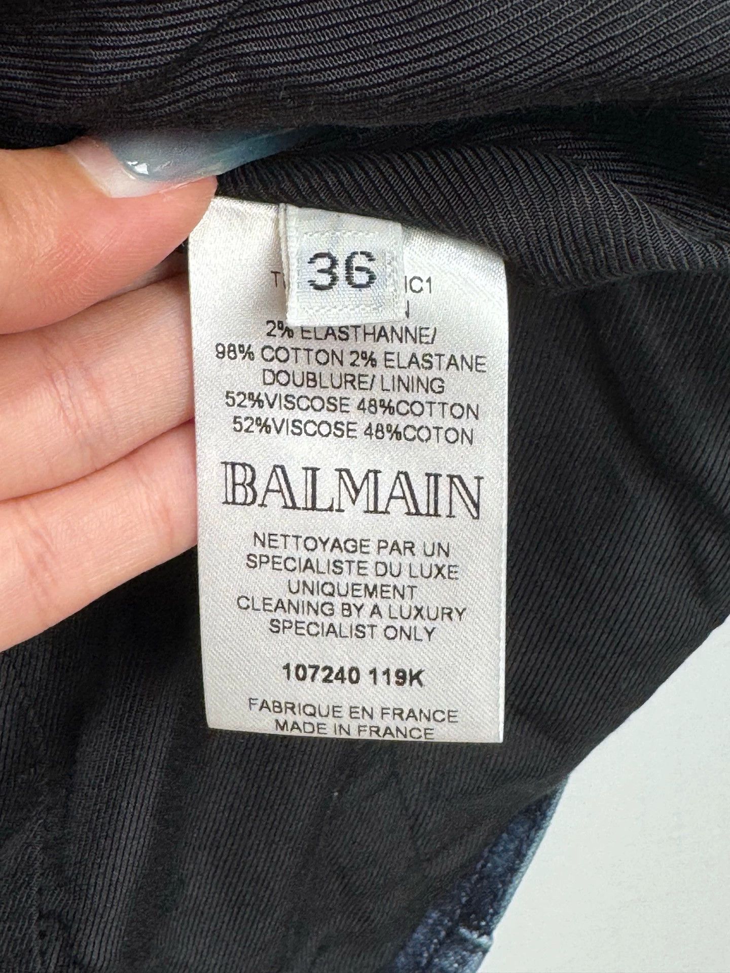 Balmain Balmain Denim Gold Button Blazer 36 New Size XS / US 0-2 / IT 36-38 - 7 Thumbnail