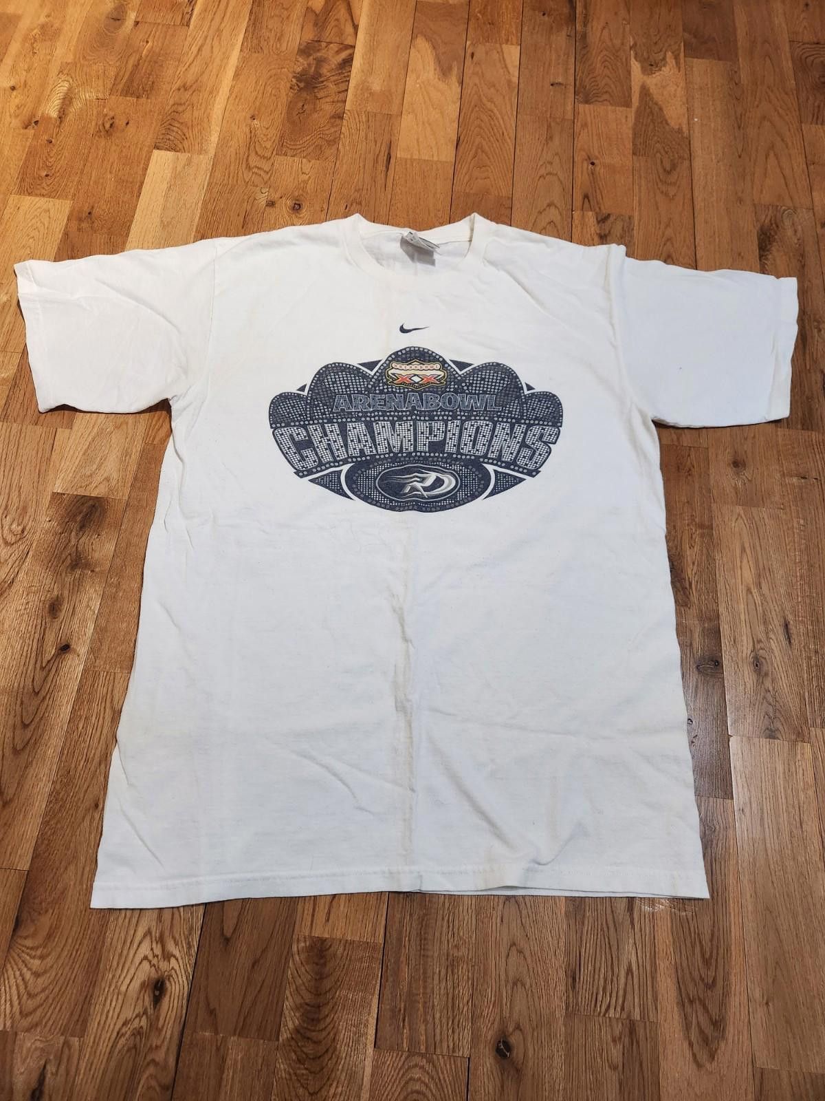 Nike RARE AFL Arena Bowl Champions Chicago Rush White T-Shirt M Size ONE SIZE - 2 Thumbnail