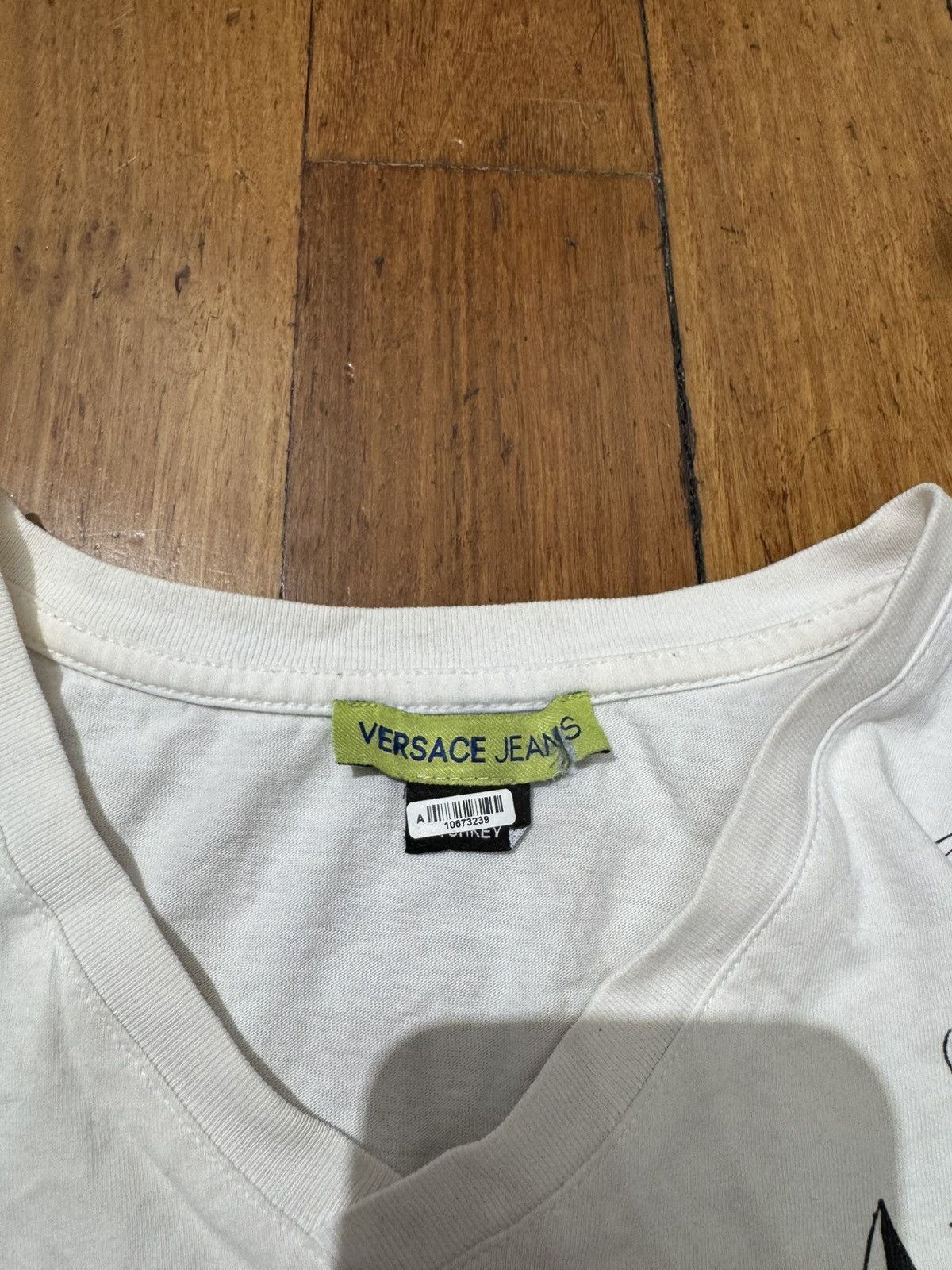 Versace Versace Jeans Ribbon Tee Size S / US 4 / IT 40 - 3 Thumbnail
