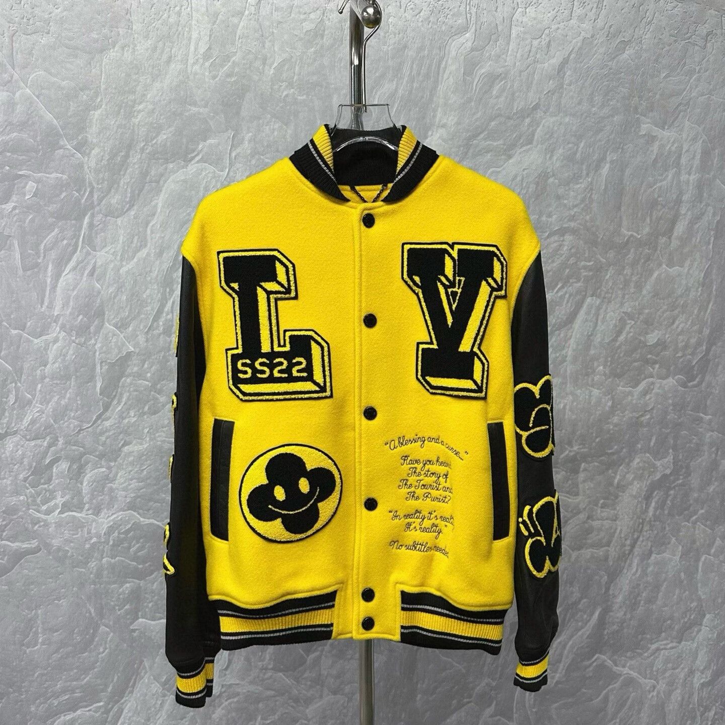 Louis Vuitton louis vuitton yellow varsity jacket Size US L / EU 52-54 / 3 - 1 Thumbnail