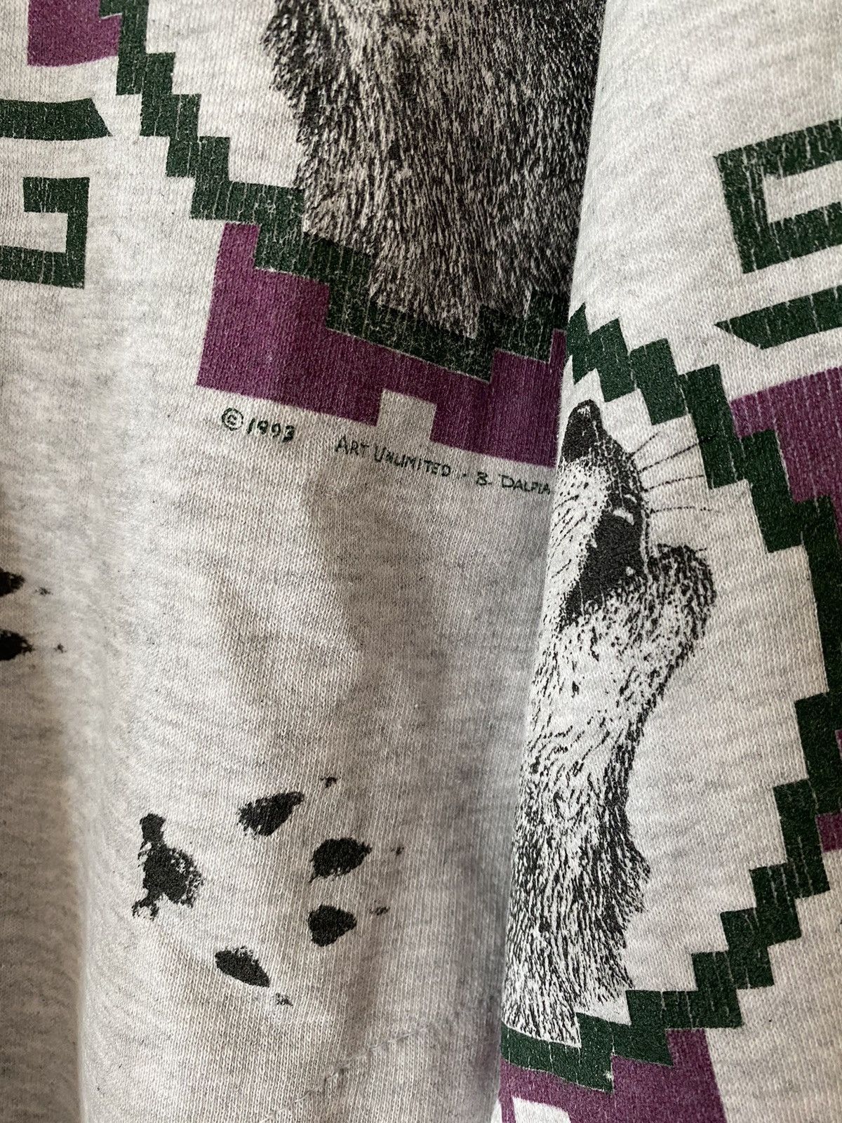 Vintage Art Unlimited Wolf Killer Snow Sweatshirt Size US XL / EU 56 / 4 - 4 Thumbnail