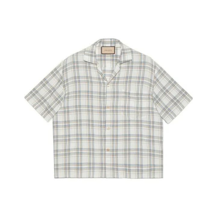 Gucci Gucci Gucci Love Parade Plaid Short Sleeve Shirt -2506 Size US M / EU 48-50 / 2 - 1 Thumbnail