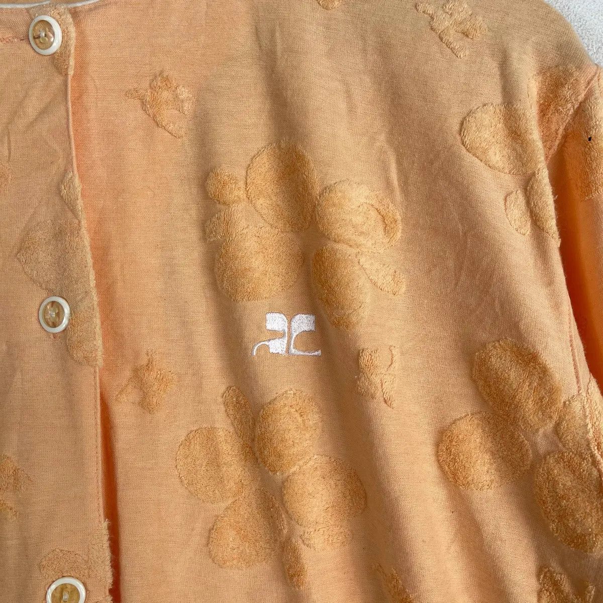 Courreges Vintage COURREGES ORANGE Pullover Jumper Crewneck T-Shirt Size L / US 10 / IT 46 - 6 Thumbnail