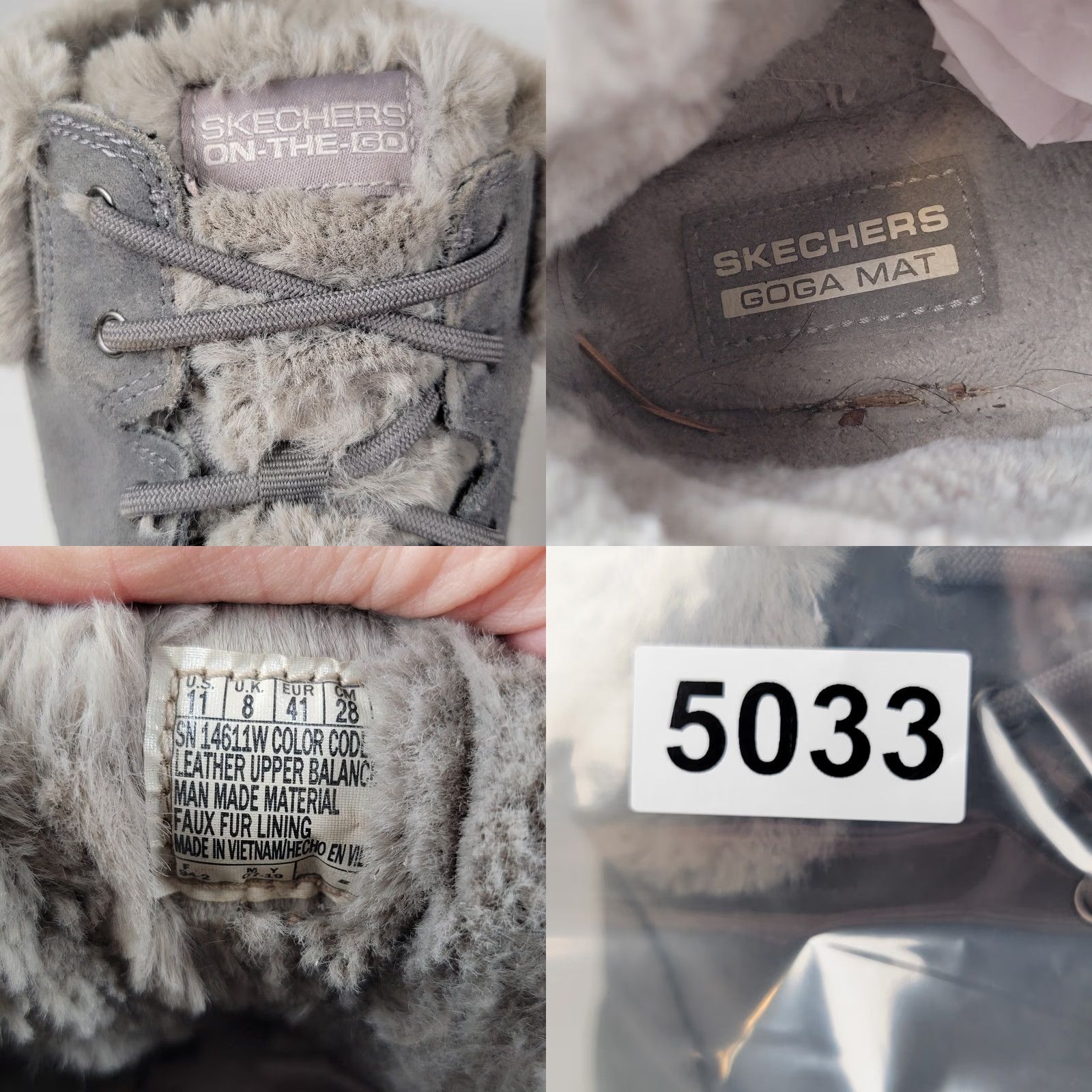 SKECHERS Skechers Women's On The Go Glacial Ultra Cozy Boots Gray Size 11 US 41 EU Size US 11 / IT 41 - 9 Thumbnail