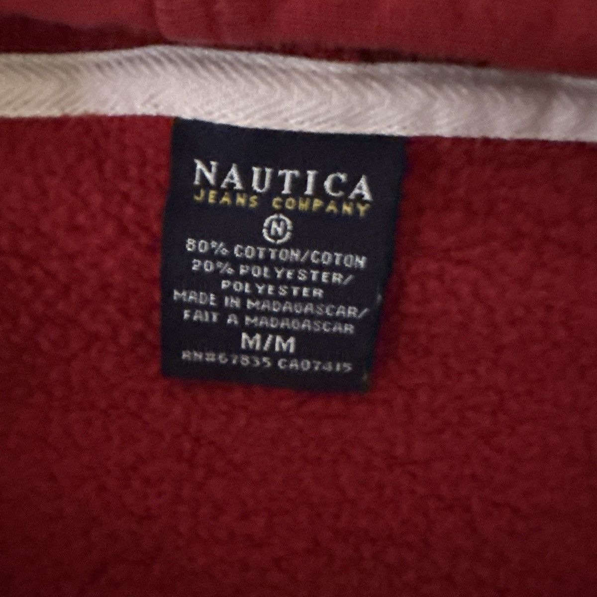Nautica Nautica hoodie sweatshirt y2k size medium red Size US M / EU 48-50 / 2 - 5 Thumbnail