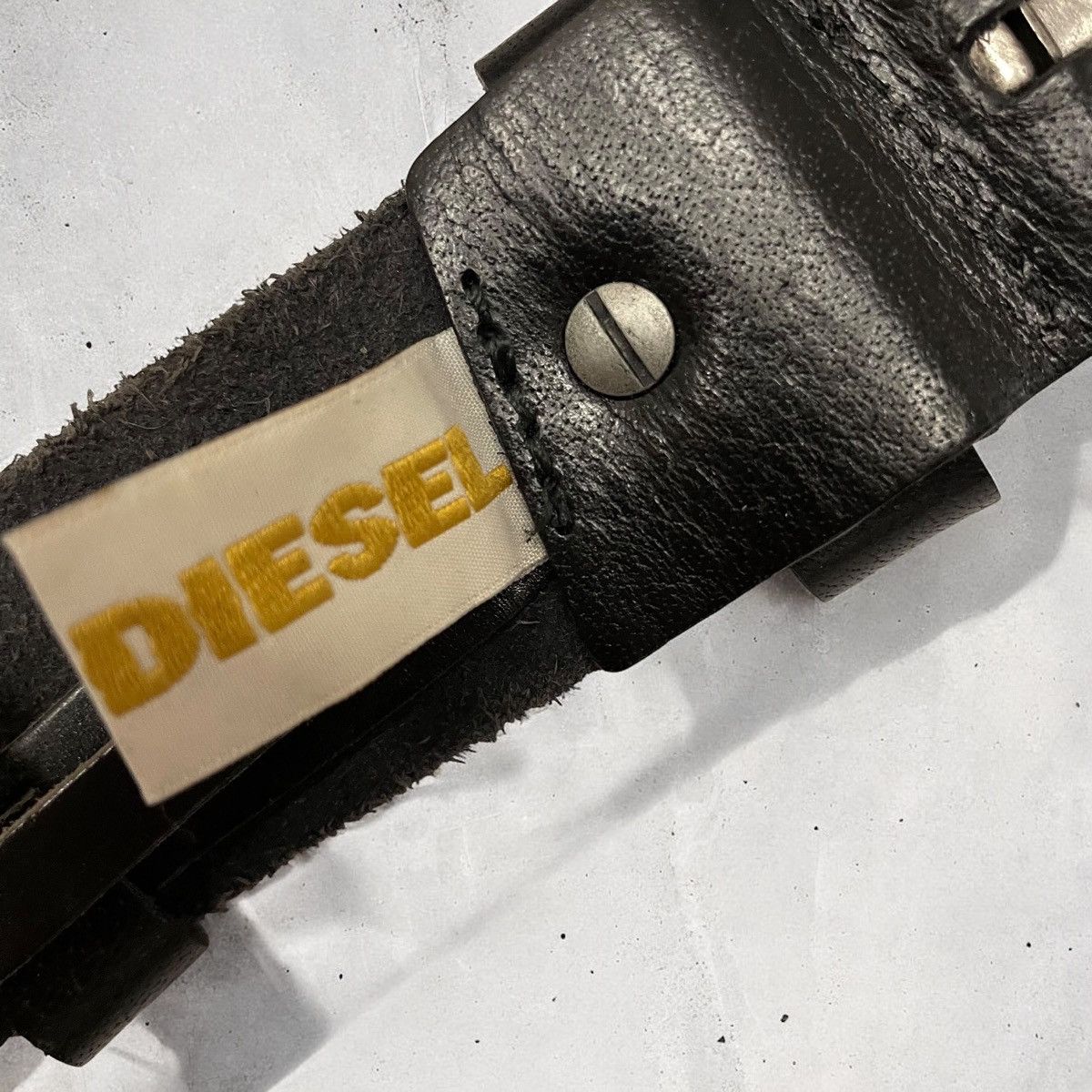 Diesel × Japanese Brand × Vintage Diesel Archive Vintage Leather Punk Rivet Belt Size ONE SIZE - 8 Thumbnail