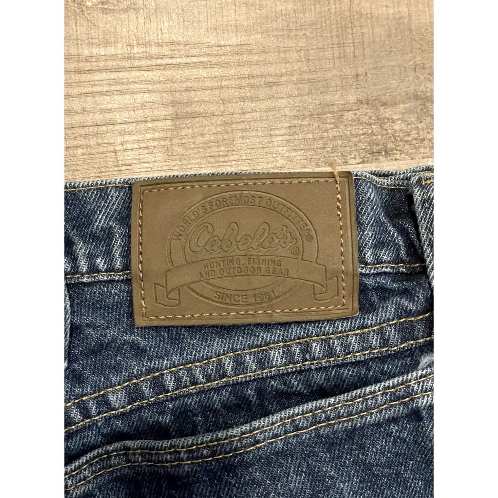 Vintage Cabela's Jeans Mens 40x30 Denim Blue Cotton Lined Denim Straight 30 Inseam Winter Regular Size 40 Size US 40 / EU 56 - 2 Thumbnail
