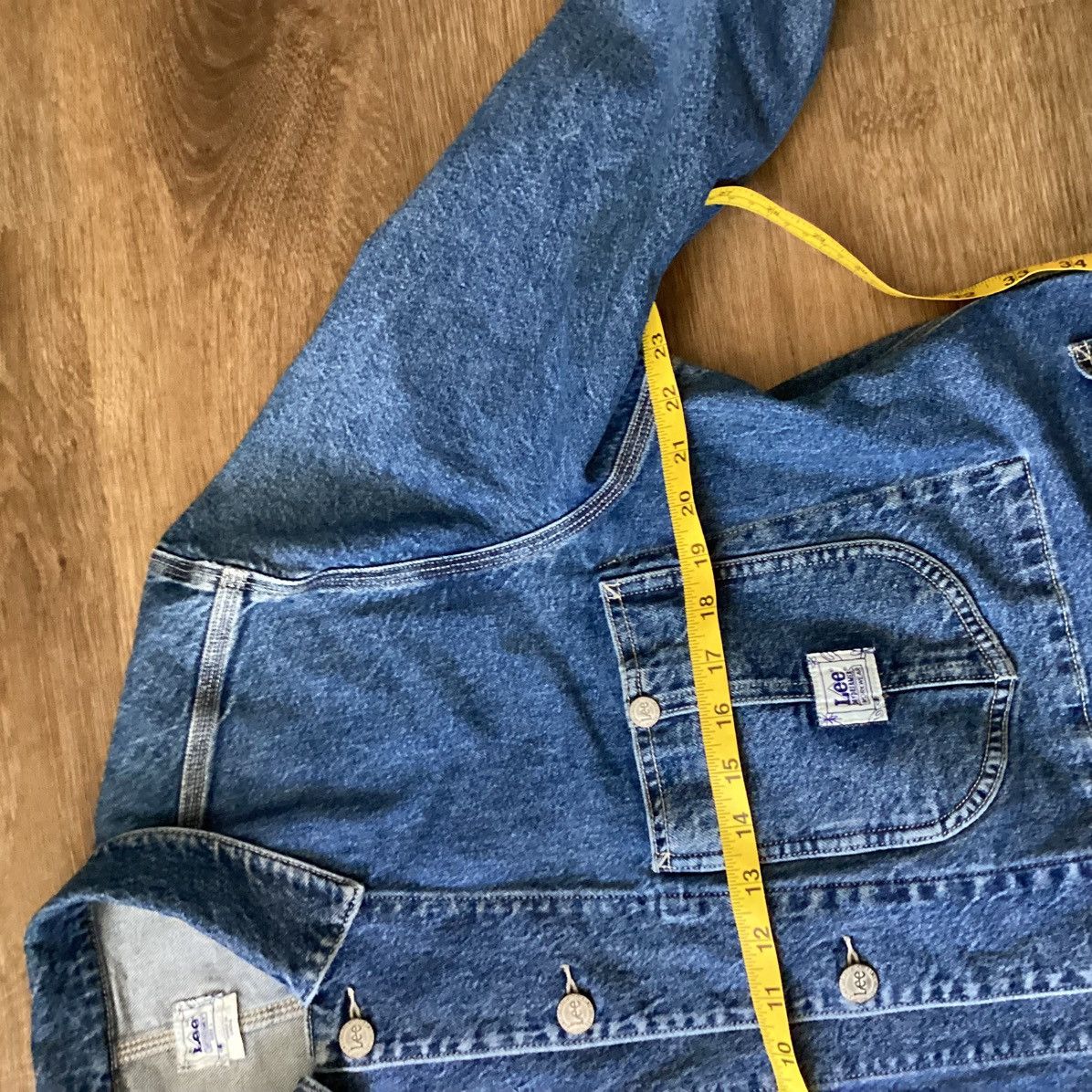 Lee Vintage 1980's Lee Sanforized Denim Worker Jacket Medium Size US M / EU 48-50 / 2 - 4 Thumbnail