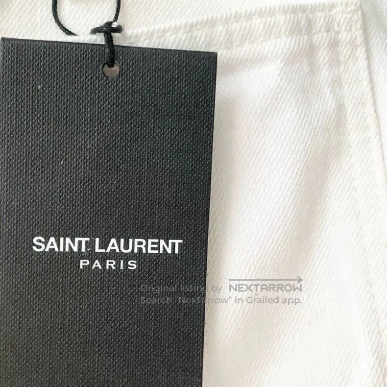 Saint Laurent Paris Saint Laurent Paris White Denim Pants. Size US 28 / EU 44 - 6 Thumbnail