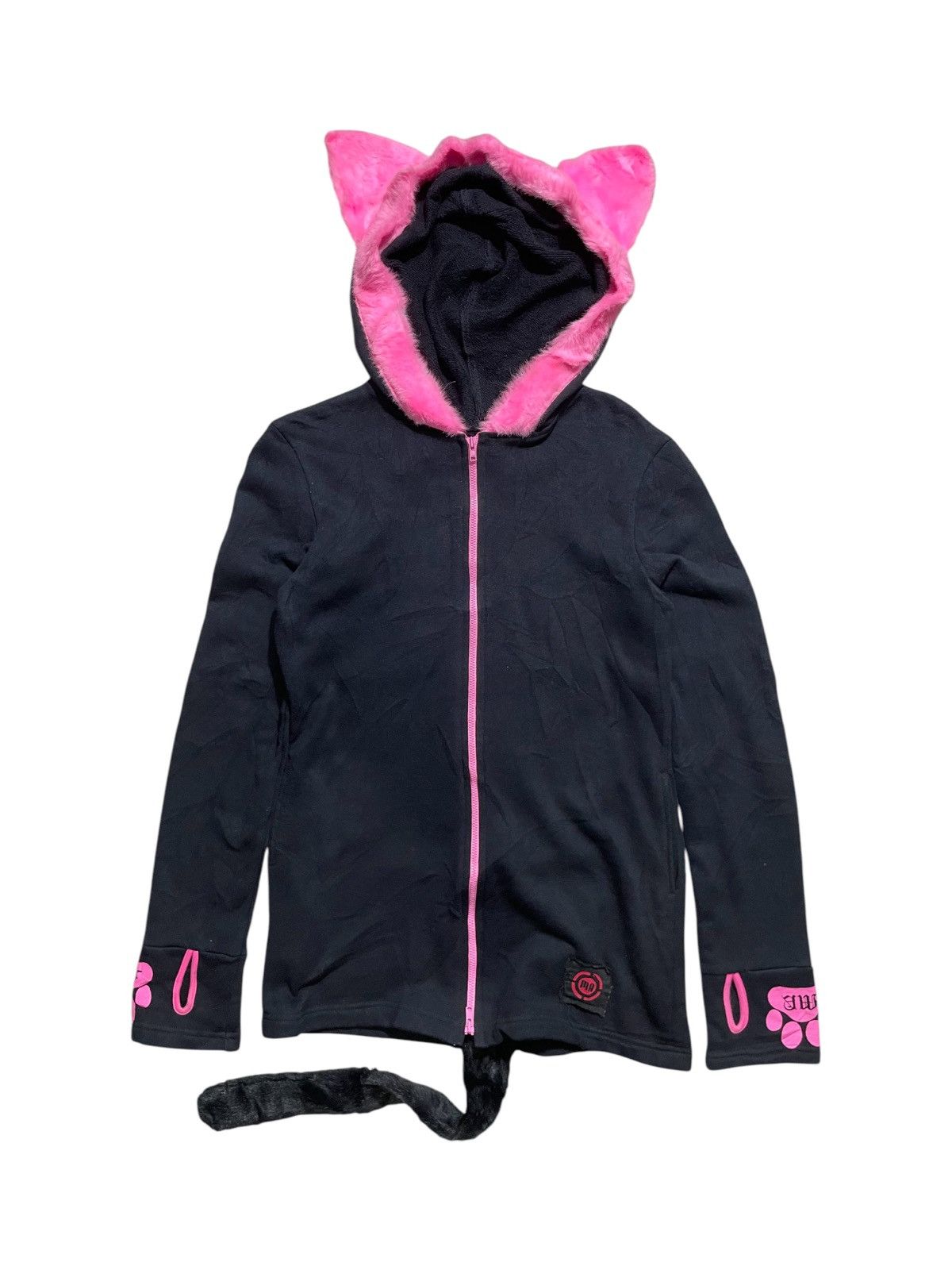 Japanese Brand × Vintage Maxicimam Ear Cat Faux Fur Zipp Hoodie Size US M / EU 48-50 / 2 - 1 Thumbnail