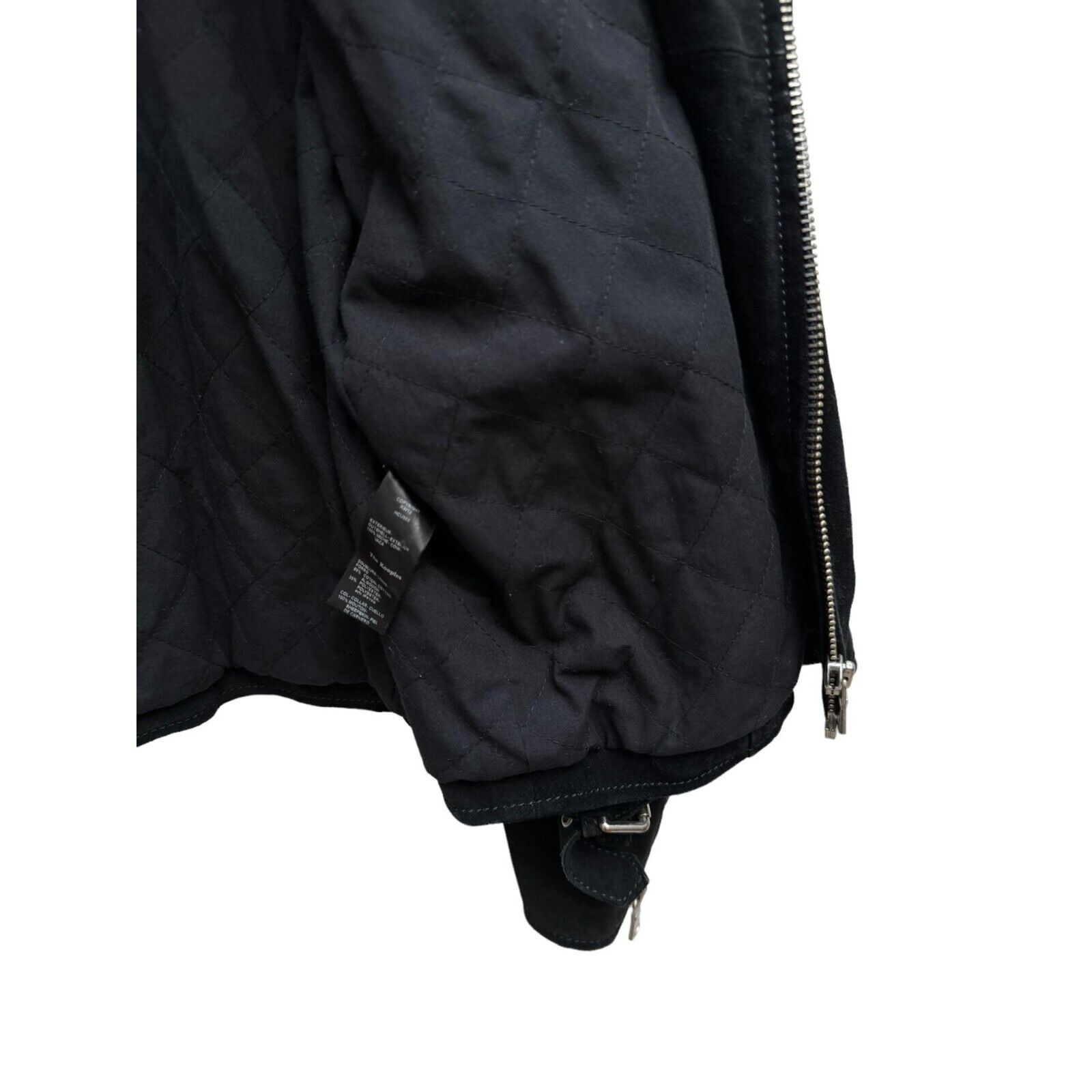 The Kooples Black Suede Biker Leather Jacket Size US M / EU 48-50 / 2 - 5 Thumbnail