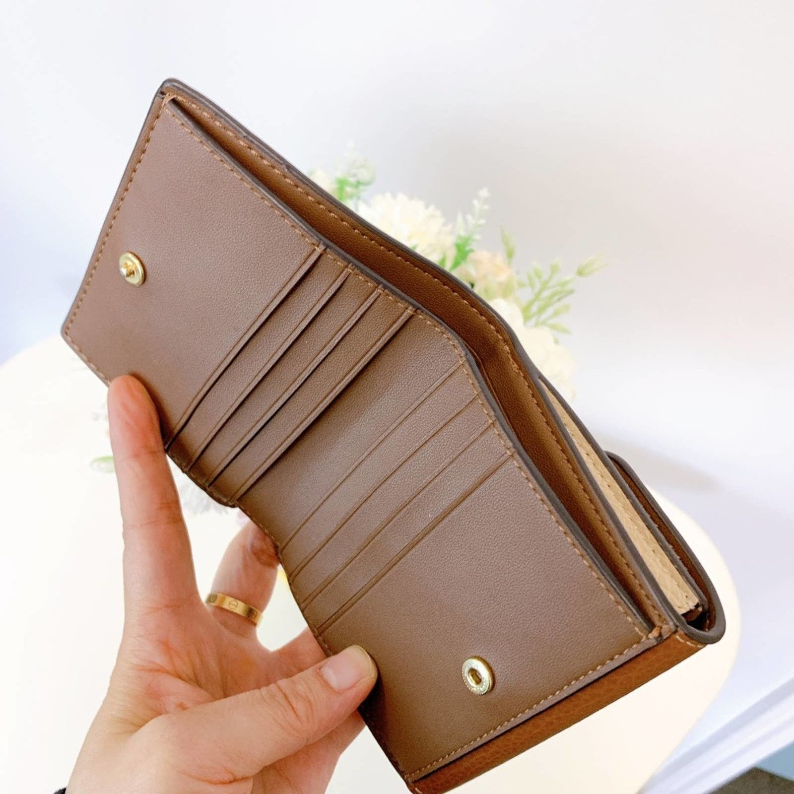 Coach Coach CF472 Small Morgan Wallet In Colorblock Signature Size ONE SIZE - 5 Thumbnail