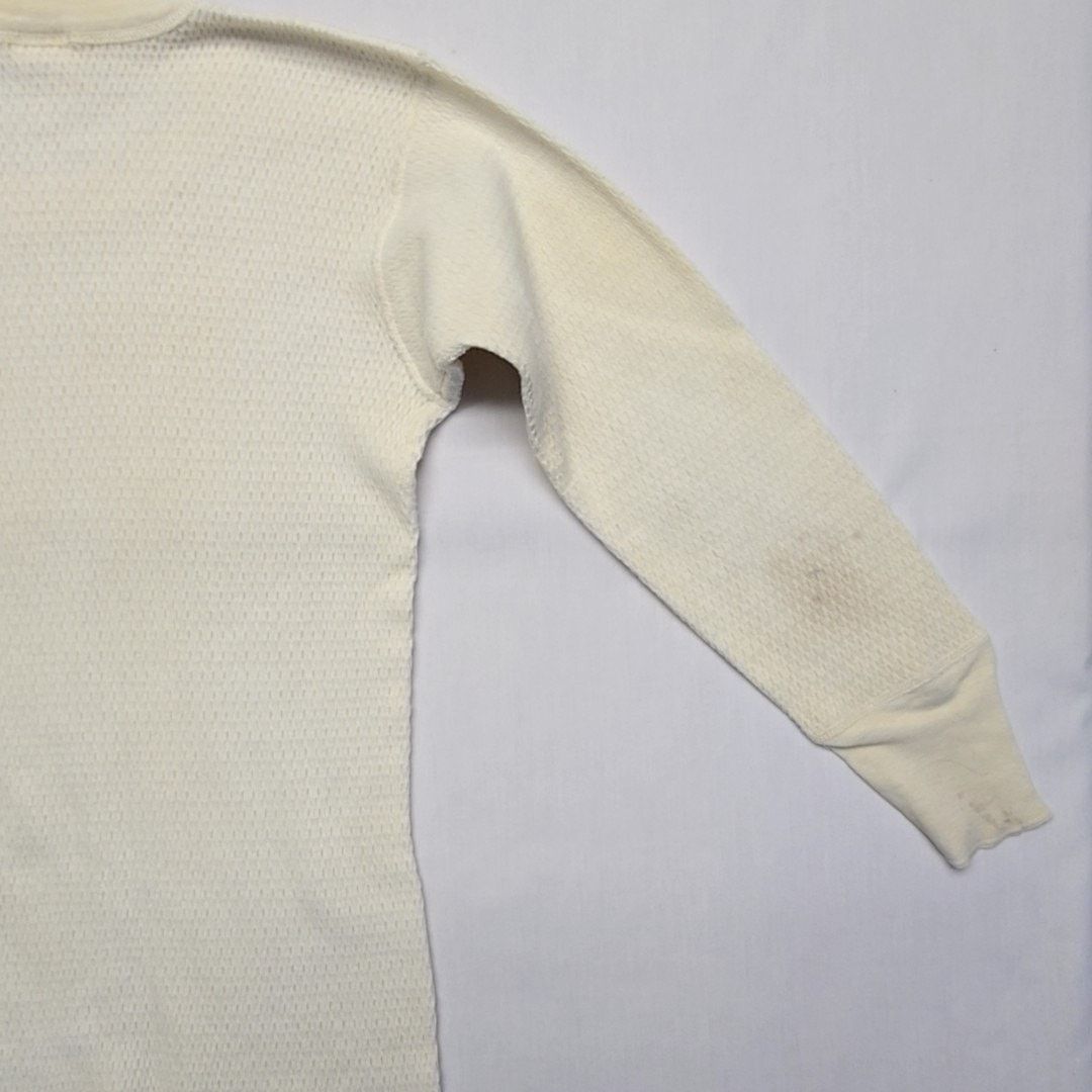 Sears Vintage Sears Thermal Shirt Cream 70s Mens Medium VTG Size US M / EU 48-50 / 2 - 11 Thumbnail
