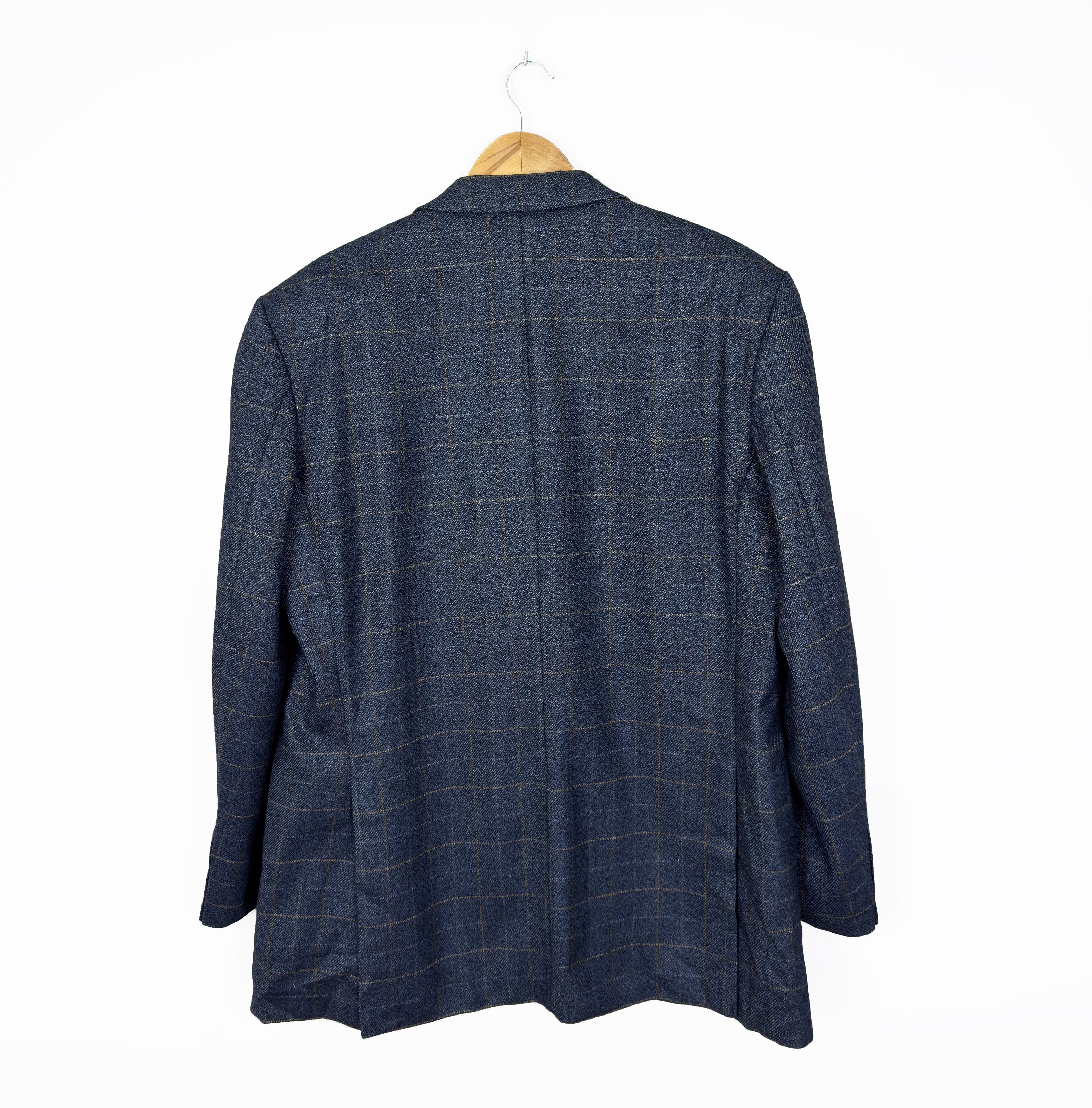 Yves Saint Laurent YSL Yves Saint Laurent Vintage Wool Checkered Blazer EU 52 Size 42R - 6 Thumbnail