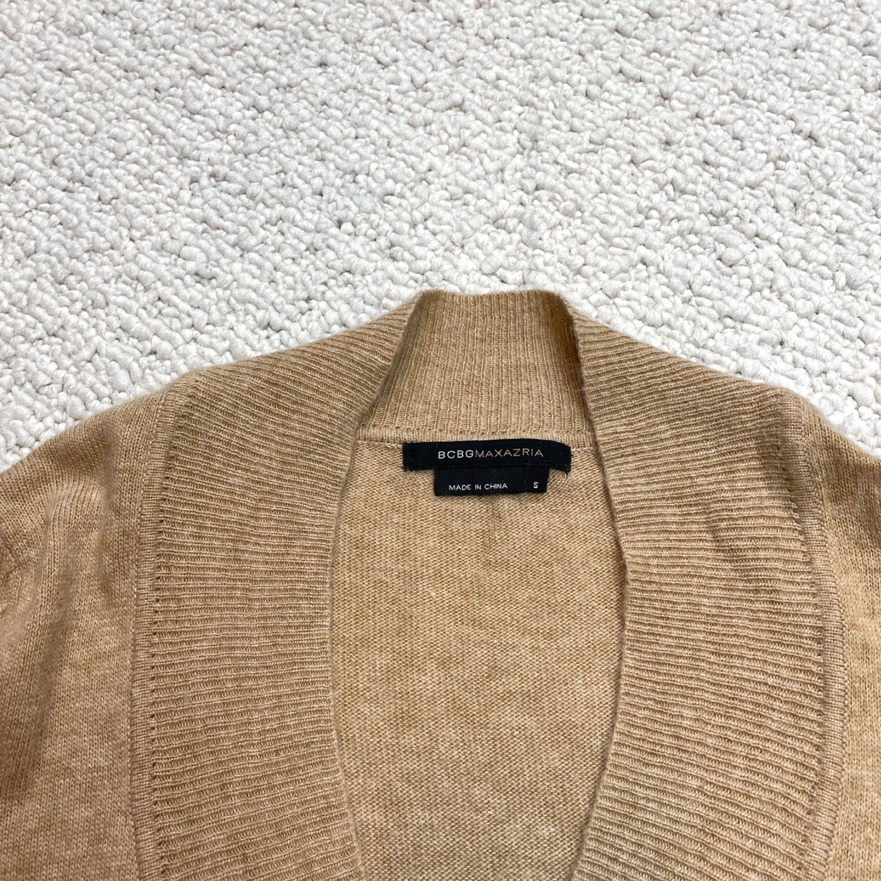 Bcbgmaxazria VINTAGE BCBGMAXAZRIA Pullover Sweater Womens Small Brown Knit Long Sleeve Solid Ladies Size S / US 4 / IT 40 - 3 Thumbnail
