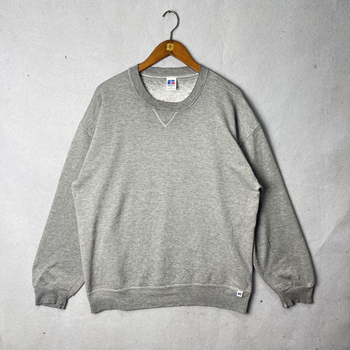 Russell Athletic Vintage 1990s Russell Athletic Crewneck USA Made Grey Size US XL / EU 56 / 4 - 1 Thumbnail