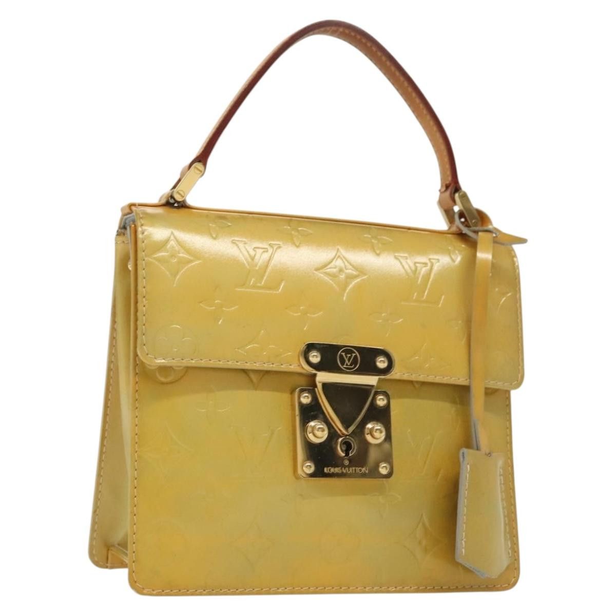 Louis Vuitton LOUIS VUITTON Monogram Vernis Spring Street Hand Bag Gris Size ONE SIZE - 1 Thumbnail