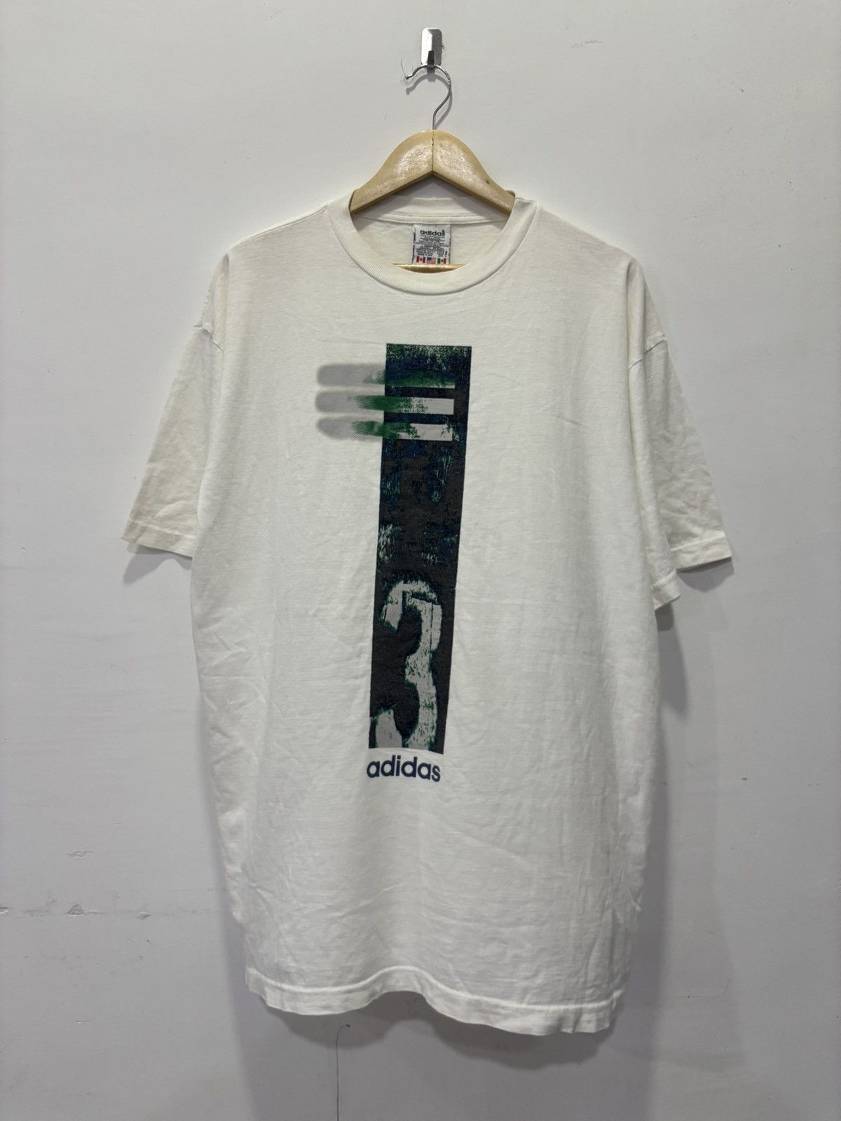 Adidas × Vintage Vintage Adidas Tshirt Size US L / EU 52-54 / 3 - 1 Thumbnail