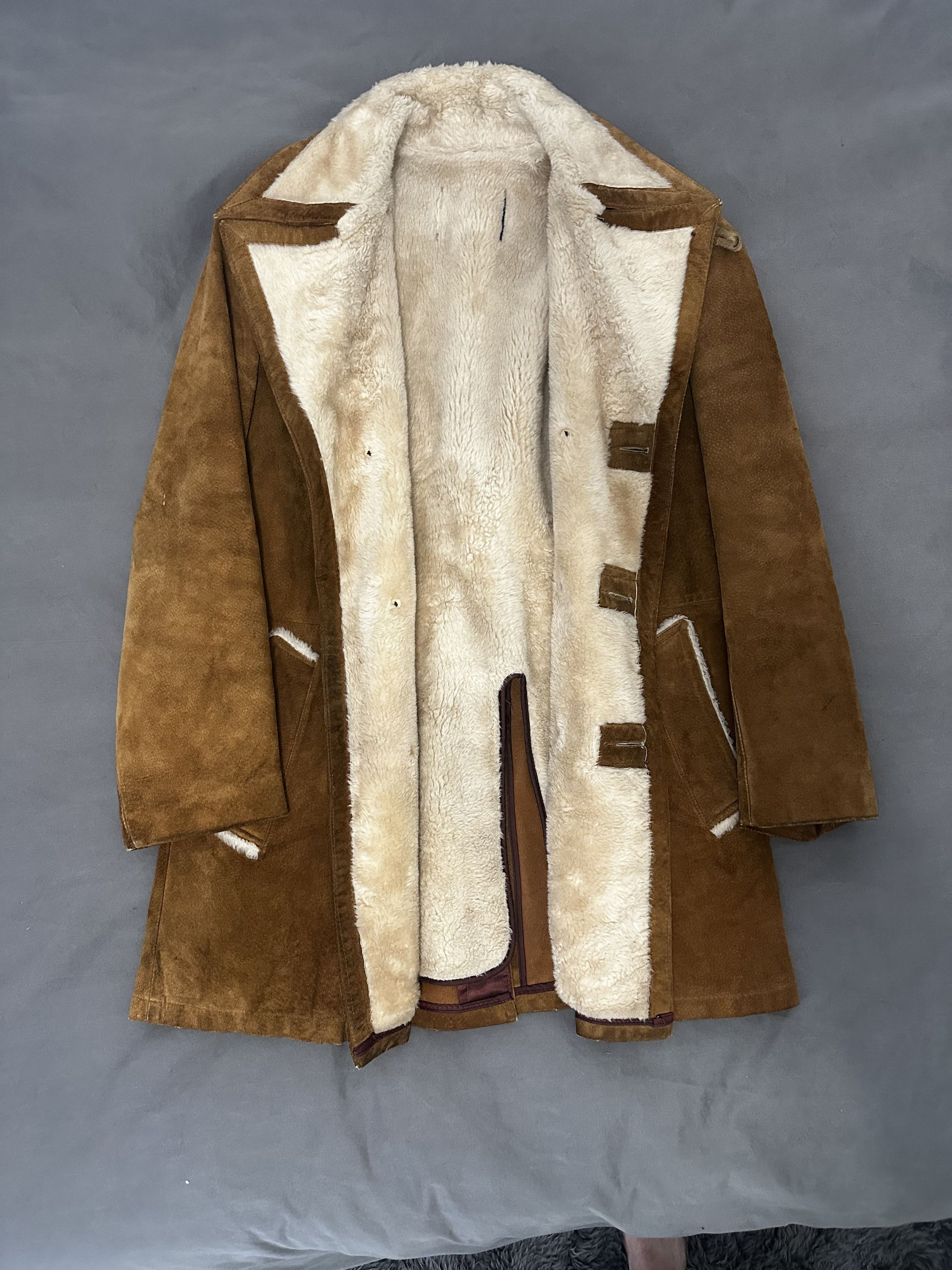 Deerskin Double Breasted Shearling Coat