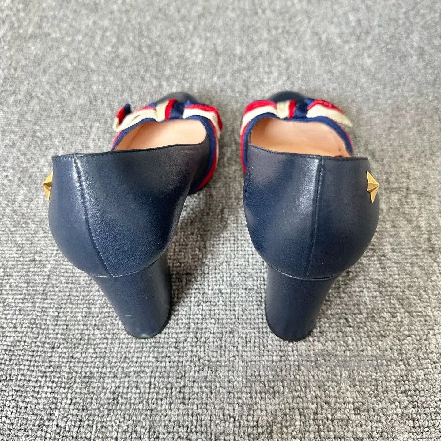 Gucci Gucci Bow High Heels with Tricolor Stripe. Size US 6 / IT 36 - 4 Thumbnail