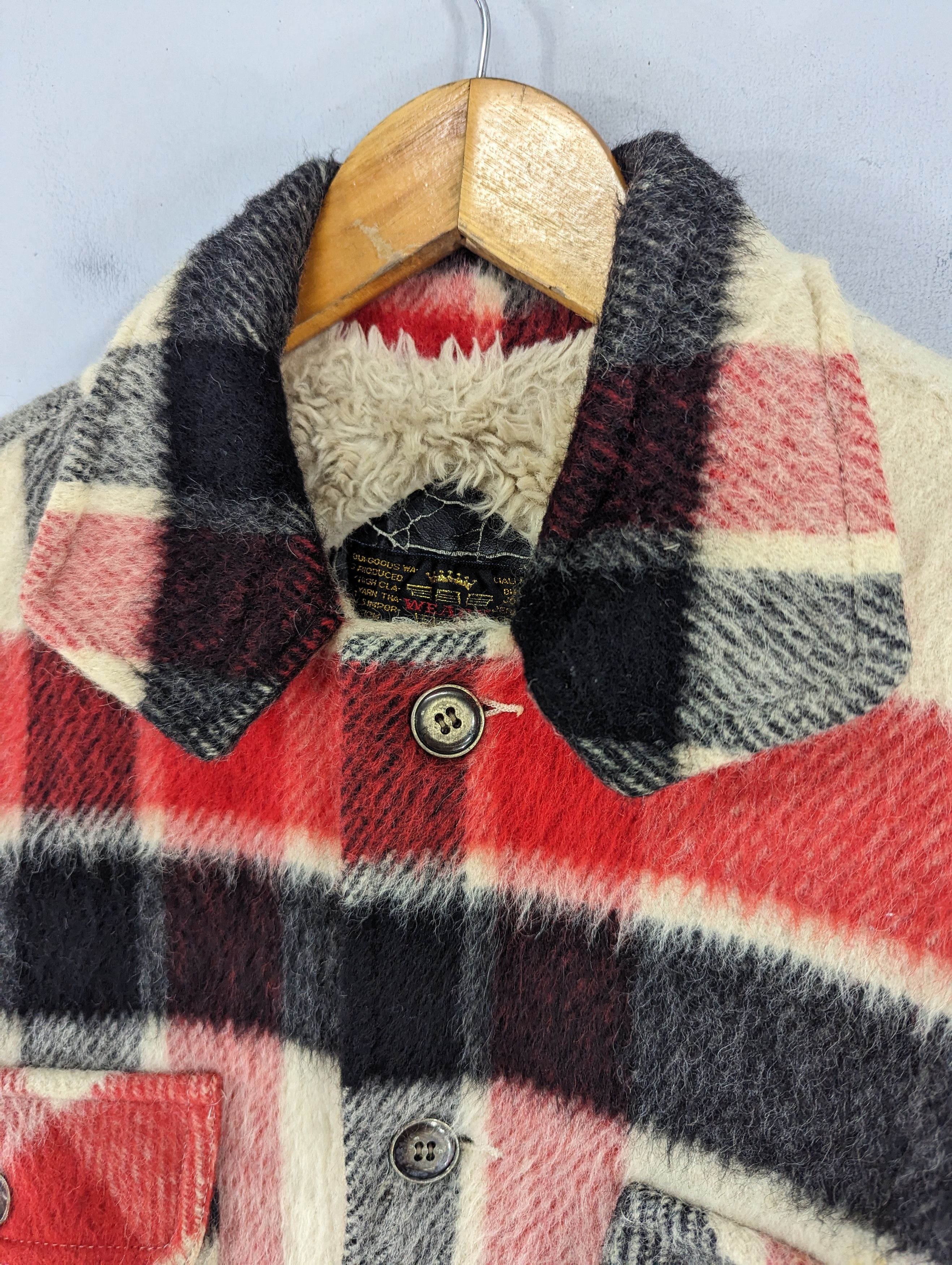 Vintage Vintage Weary Wool Plaid Fleece Lined Jacket Size US M / EU 48-50 / 2 - 6 Thumbnail