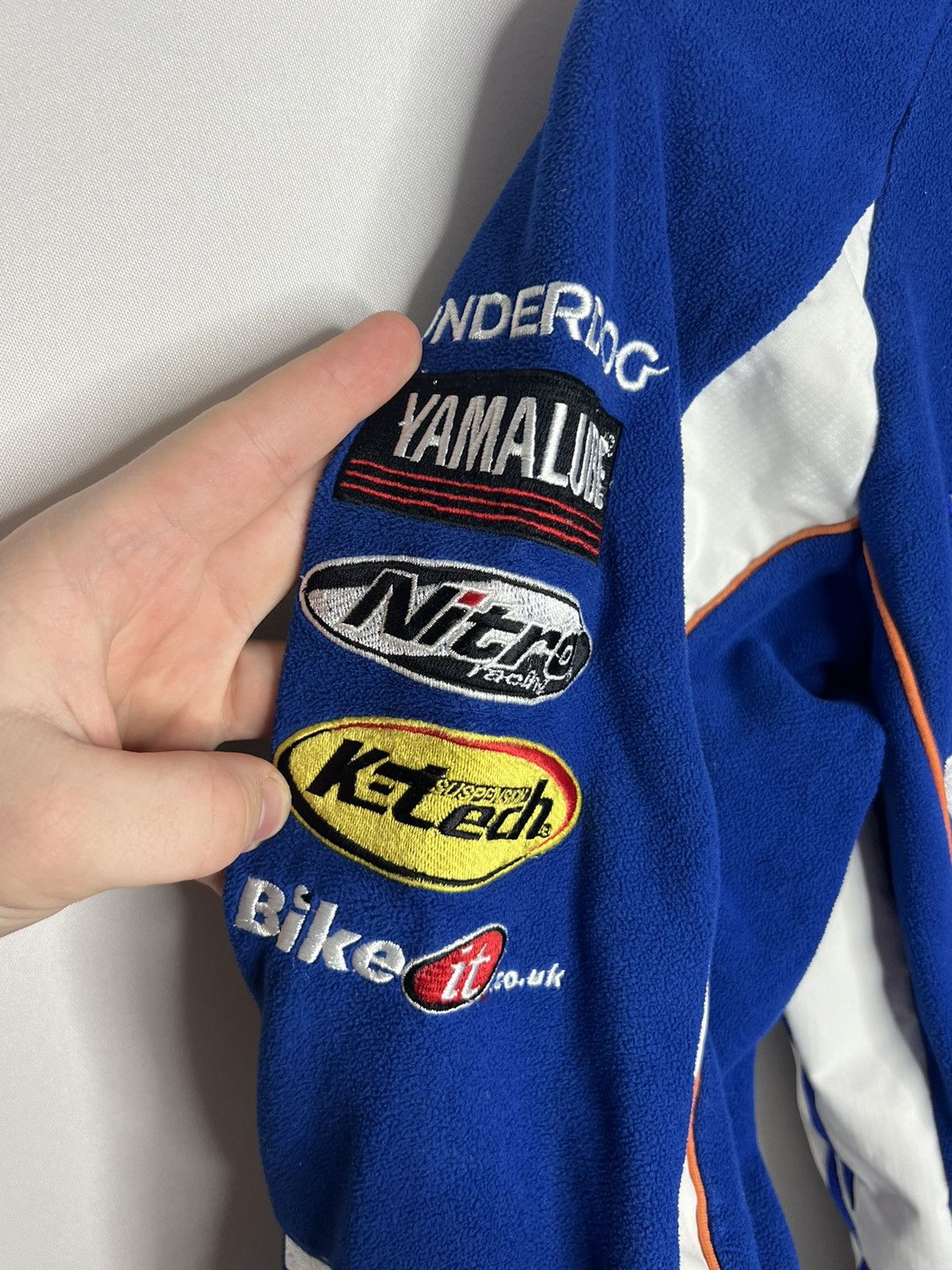 Yamaha Vintage Yamaha Big Logo Full Sponsors Fleece Full Zip Jacket Size US XS / EU 42 / 0 - 10 Thumbnail