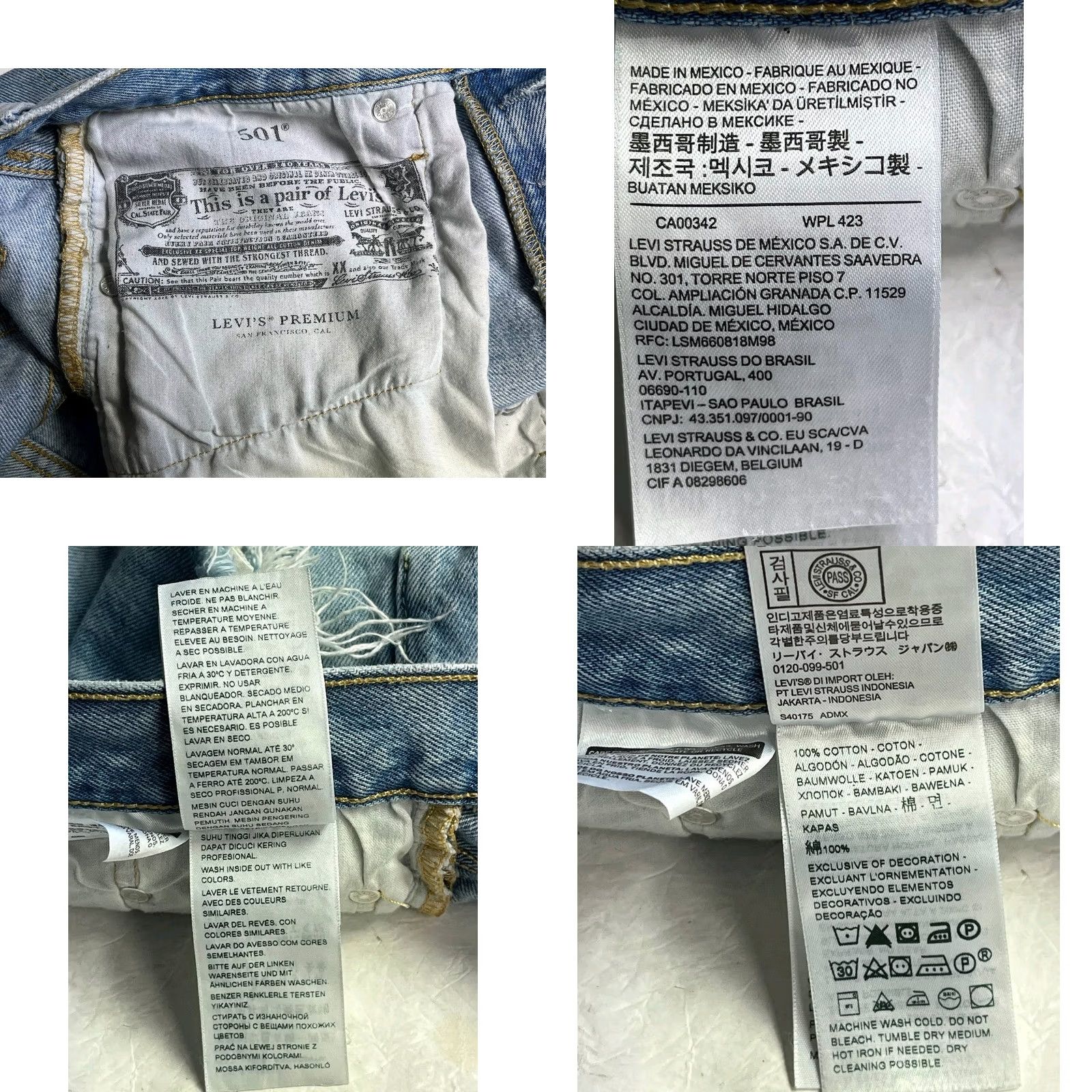 Levi's VINTAGE Levi's 501 distressed cutoff shorts light wash blue Denim Womens Size 27 Cut-Off Denim, Flat Front, Regular Size 27, Womens Blue denim shorts Size 27" / US 4 / IT 40 - 8 Thumbnail