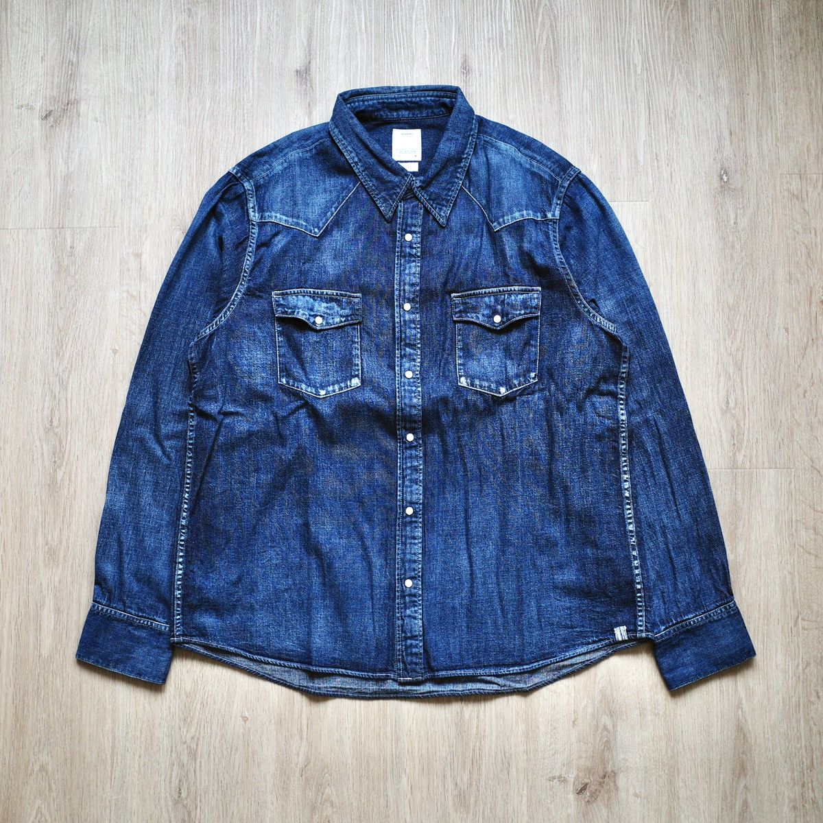 Visvim visvim SOCIAL SCULPTURE SHIRT DMGD 3 | Grailed