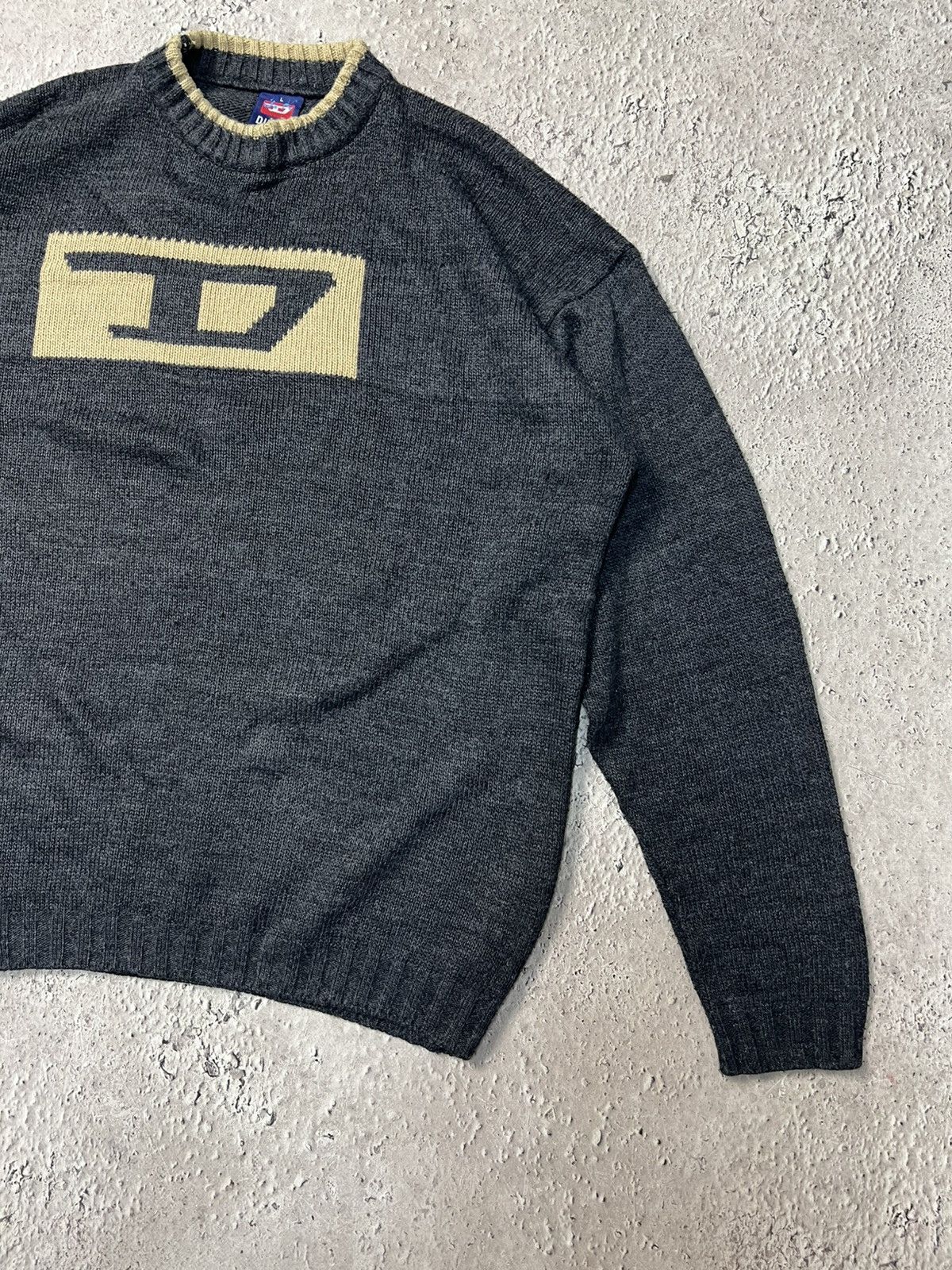 Designer × Diesel × Vintage Vintage Avant-garde DIESEL Archival Y2K Sweater Size US L / EU 52-54 / 3 - 2 Thumbnail