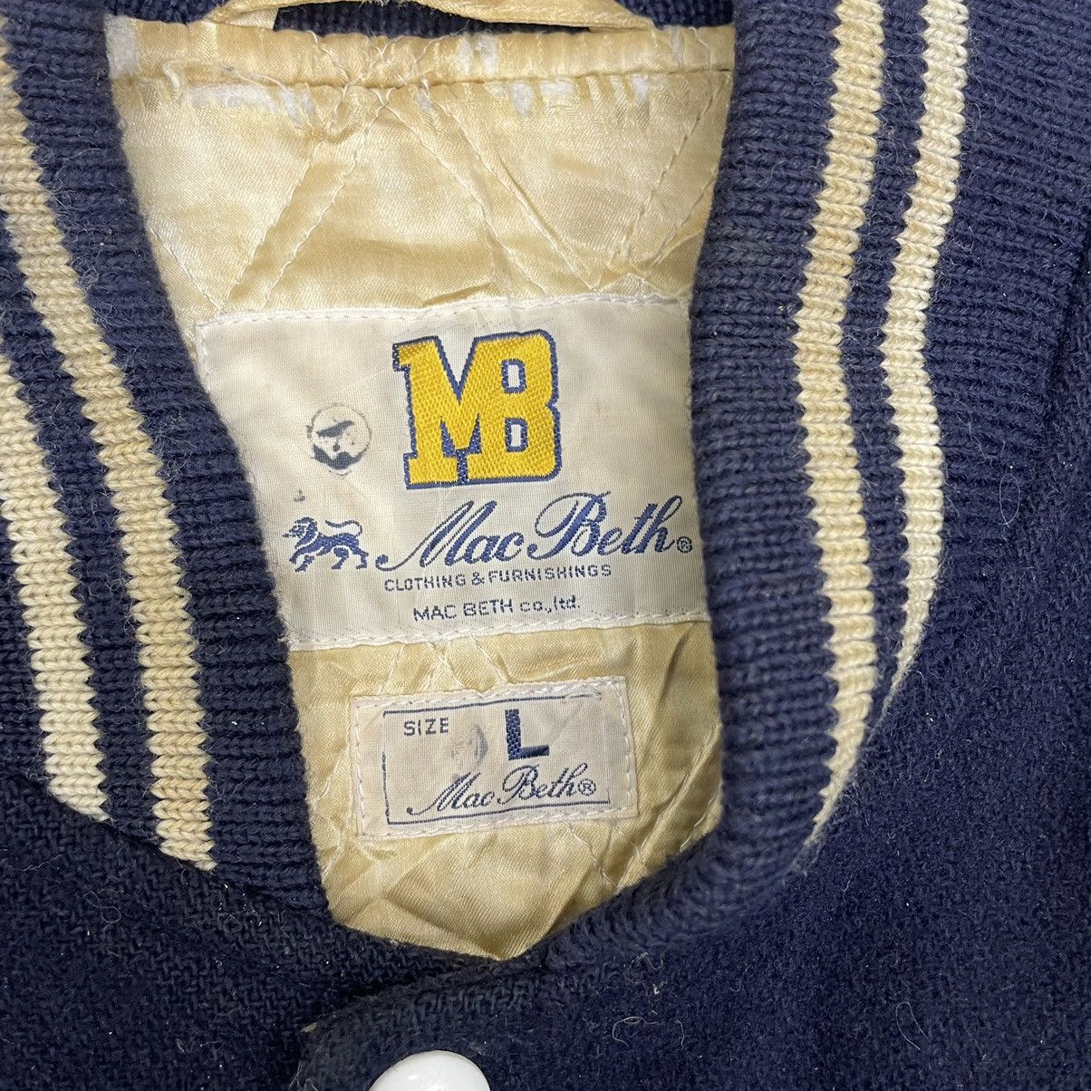 Macbeth × Vintage Vintage Trashed Varsity MacBeth Letterman Jacket Size US M / EU 48-50 / 2 - 6 Thumbnail