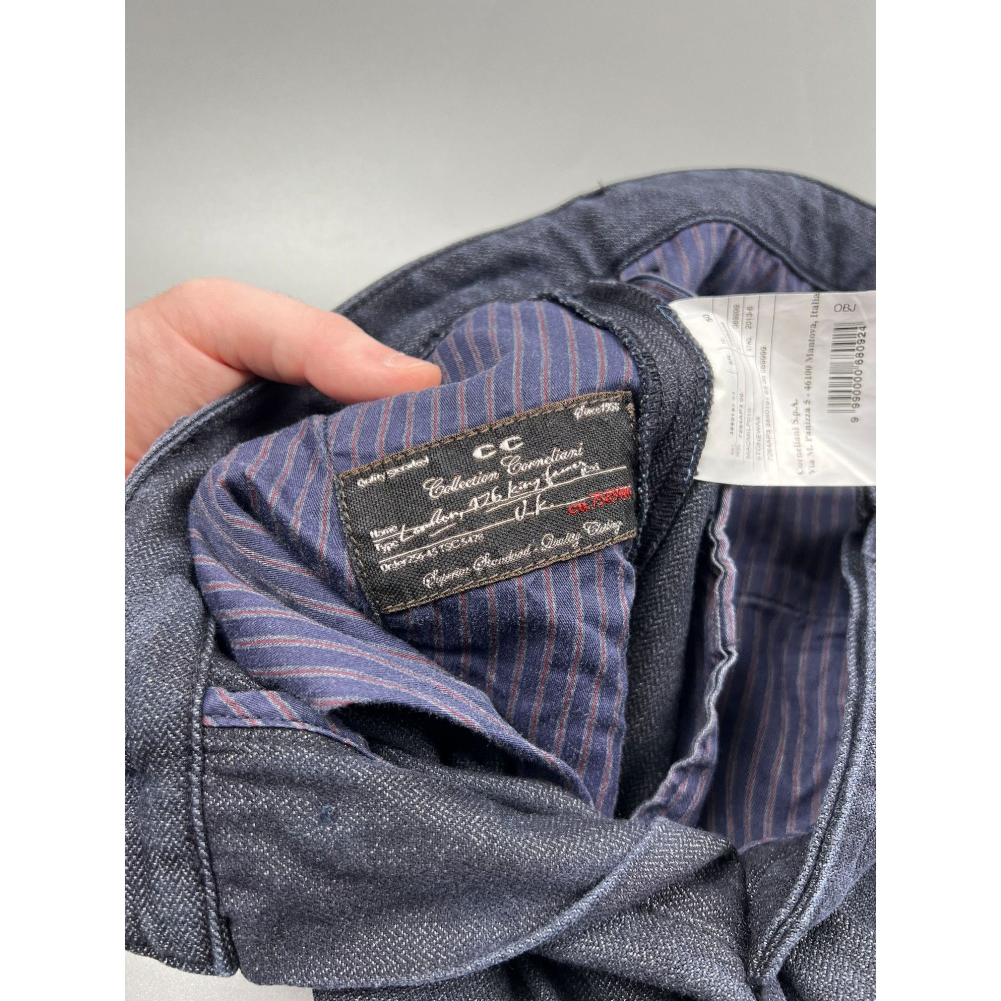 Corneliani Corneliani Collection Pleated Front Denim Jeans (Y0800) Size US 34 / EU 50 - 8 Thumbnail