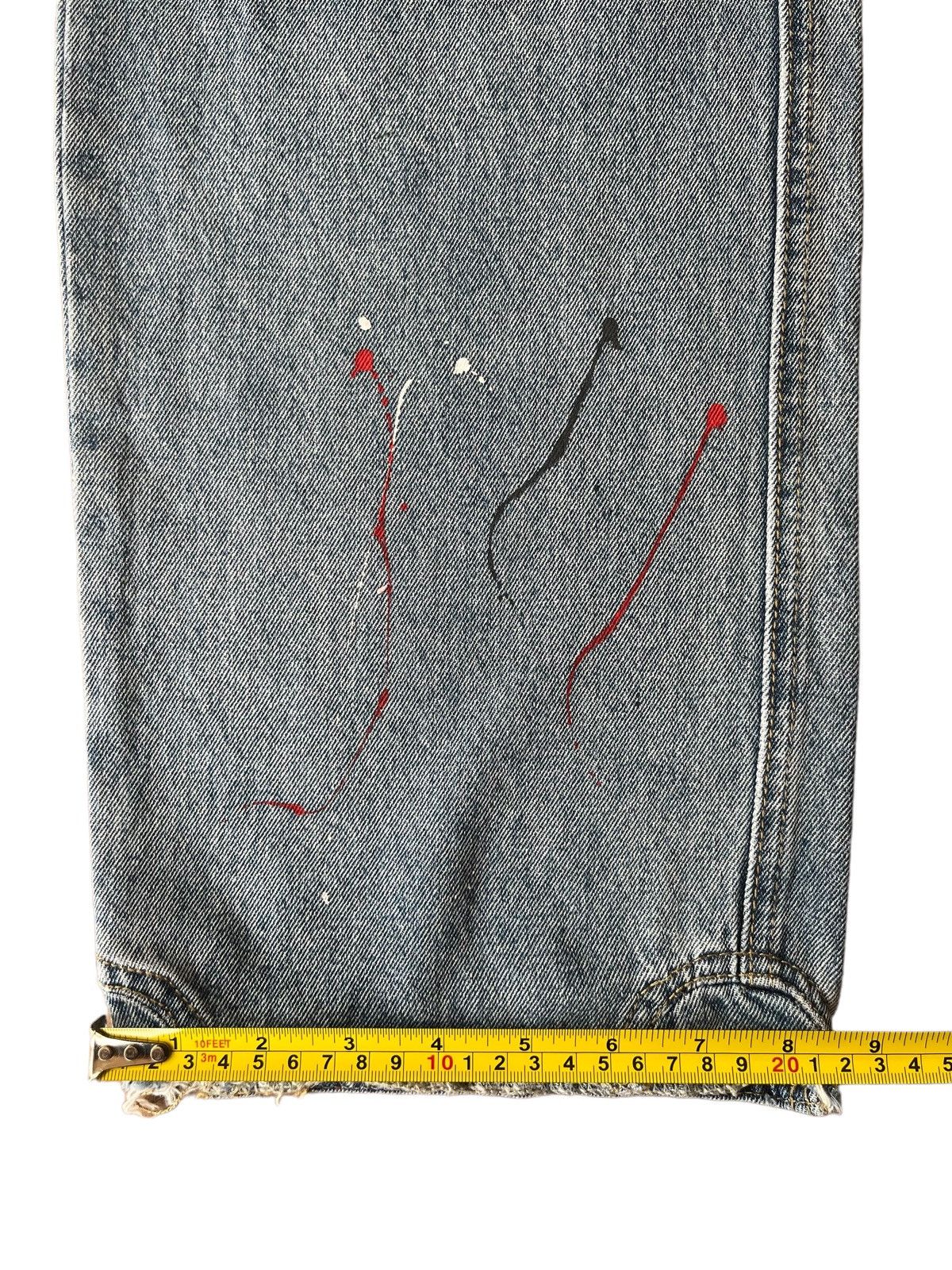 Japanese Brand Vintage Japanese Brand Paint Splatter Distressed Baggy Jeans Size US 30 / EU 46 - 15 Thumbnail