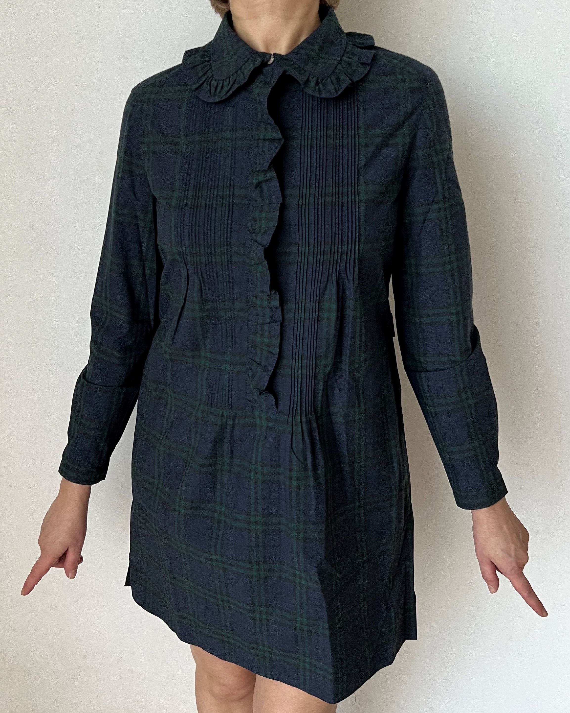 Burberry × Designer ICON BURBERRY PLAID CHECK BELTED DRESS US4 UK6 IT38 Size S / US 4 / IT 40 - 5 Thumbnail