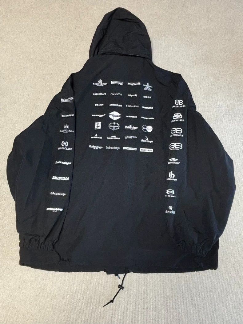 Balenciaga Balenciaga Balenciaga Archive Logo Print Hooded Jacket-250 Size US S / EU 44-46 / 1 - 2 Thumbnail