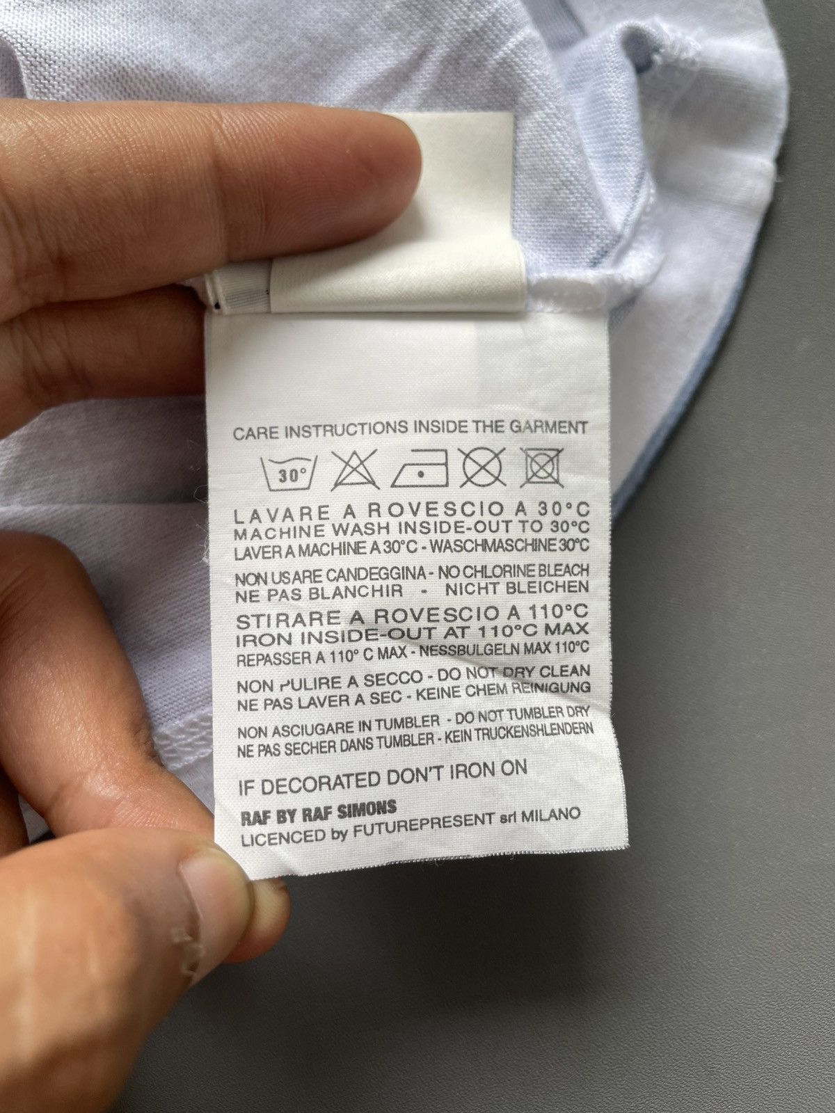 Raf by Raf Simons Raf By Raf Simons Trompe Loeil Tees Size US S / EU 44-46 / 1 - 14 Thumbnail