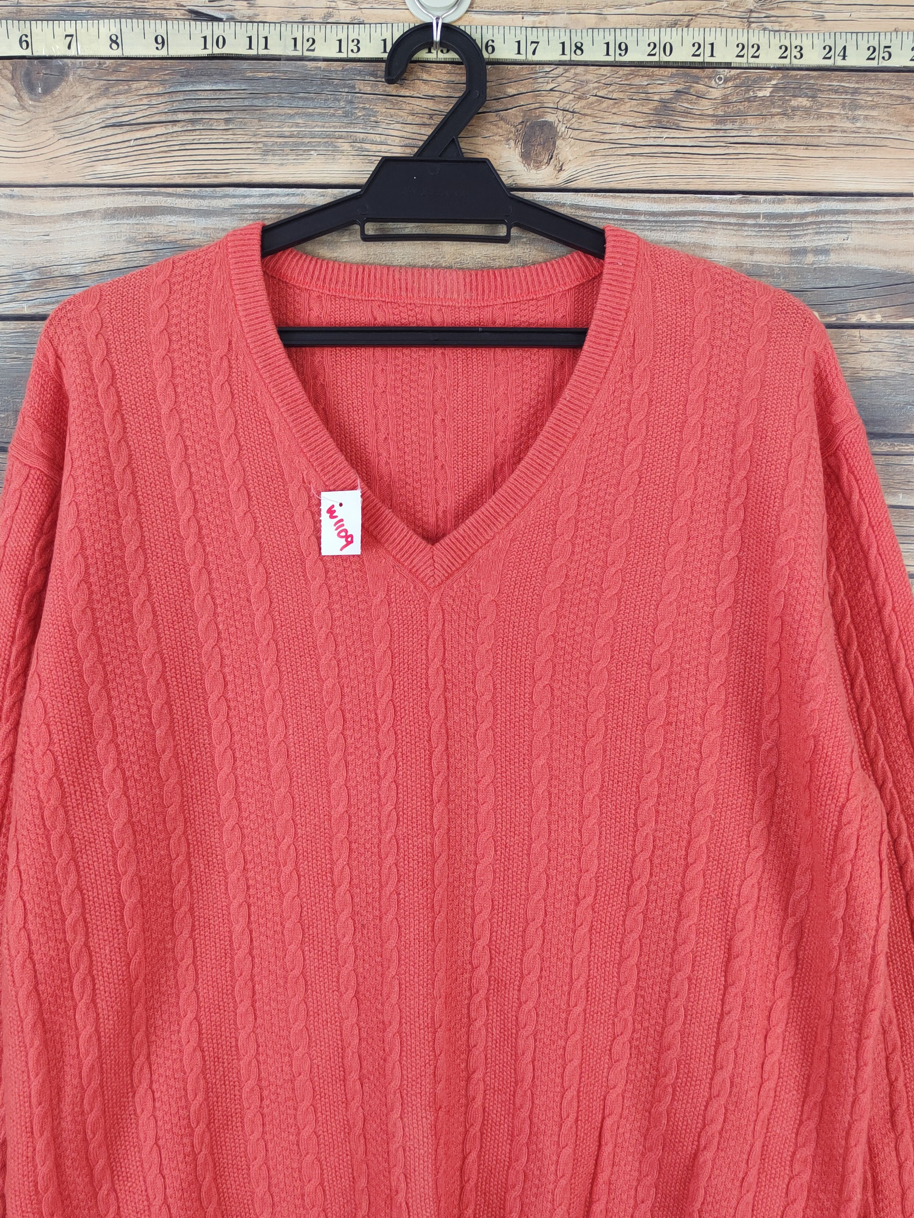 Homespun Knitwear × Japanese Brand × Vintage Japanese Brand Orange Knitwear Sweatshirts #W1109 Size US L / EU 52-54 / 3 - 2 Thumbnail