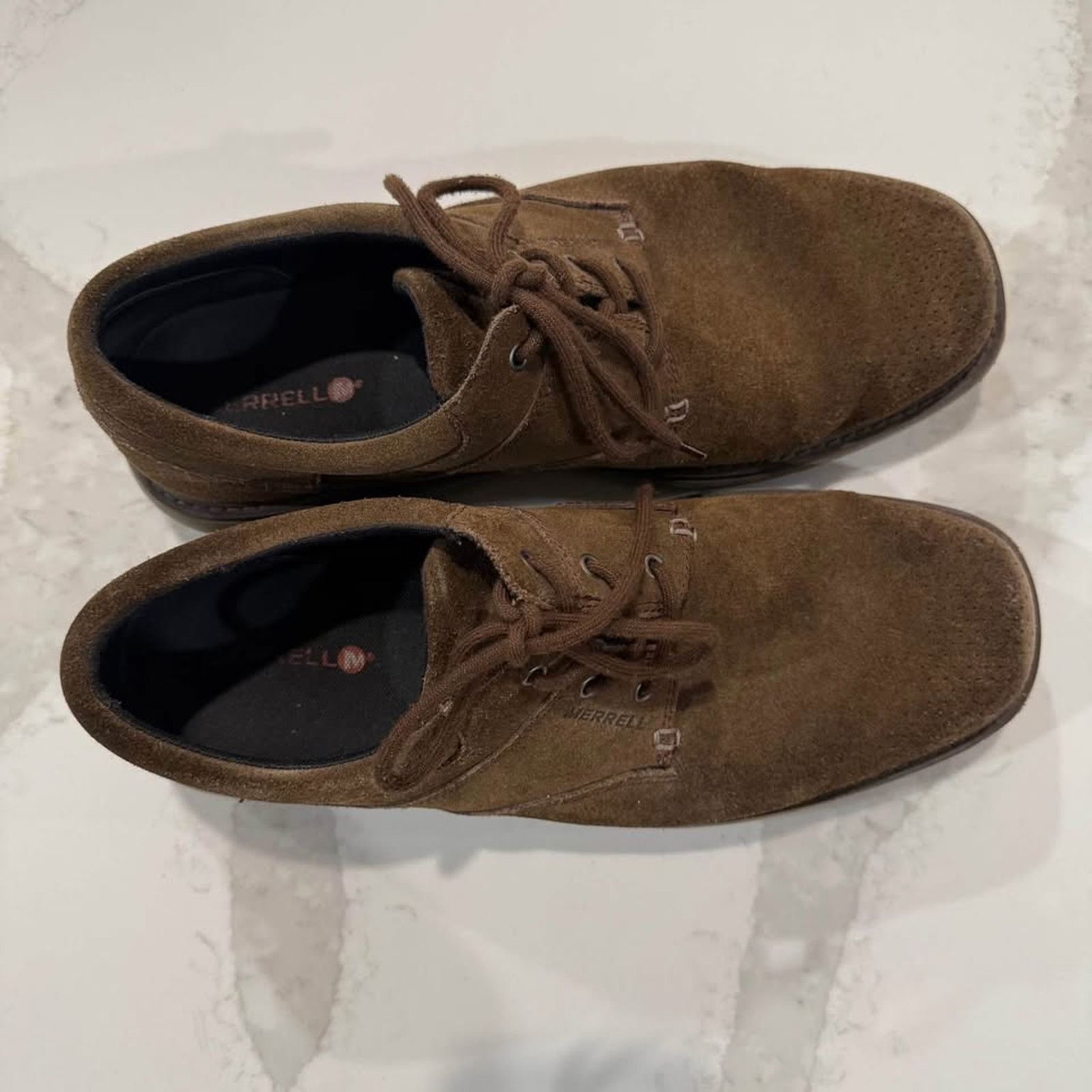Merrell Merrell World Vue Suede LaceUp Leather Comfort Shoe Mens 12 Size US 12 / EU 45 - 6 Thumbnail