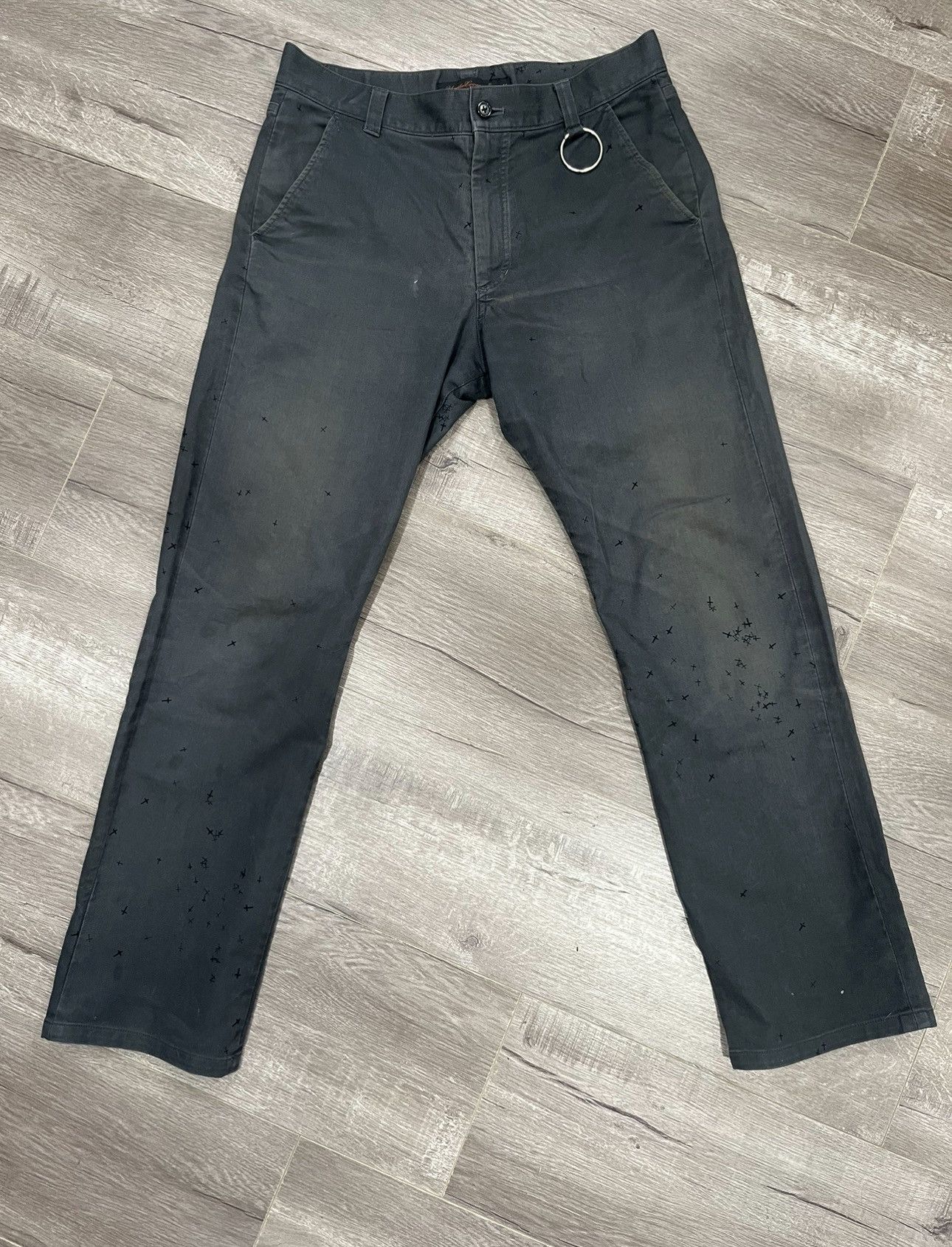 Undercover AW02 Witches Cell Division Cross Pattern Pants