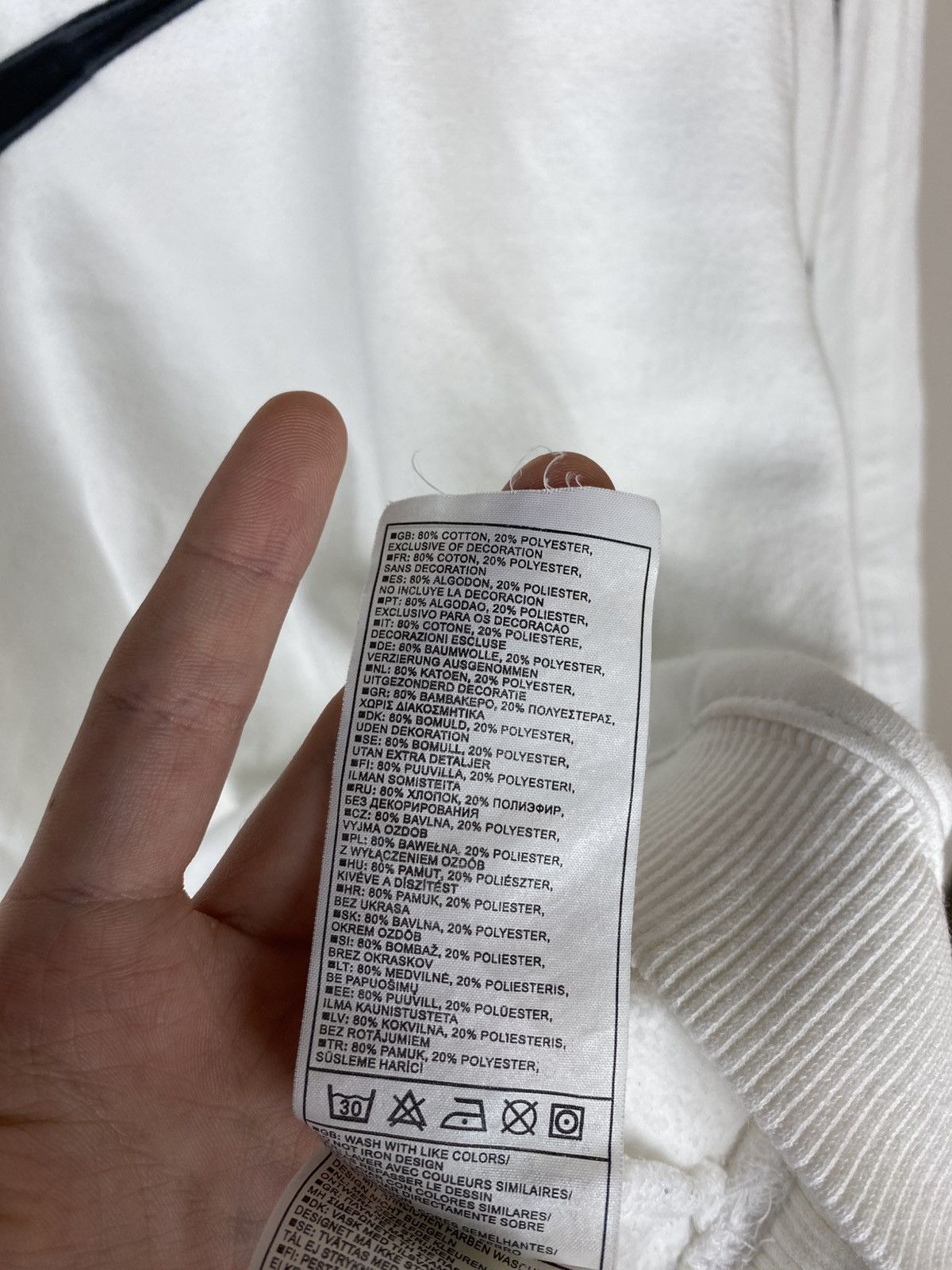 Nike Vintage Nike Big Logo White Sweatshirt Y2K Drill style Size US M / EU 48-50 / 2 - 8 Thumbnail