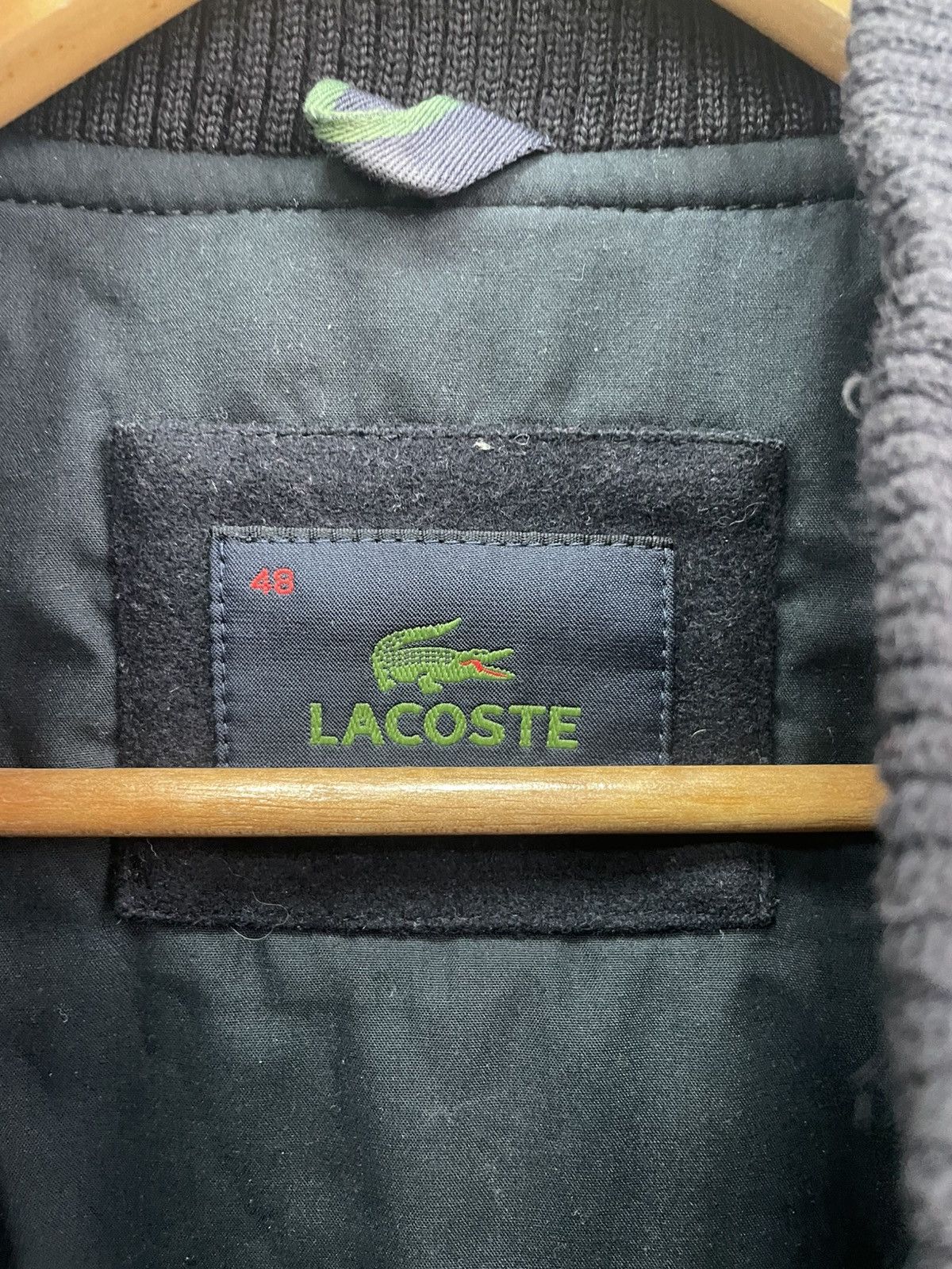 Japanese Brand × Lacoste × Vintage VINTAGE WOOL LACOSTE 2000s bomber jacket Y2K JAPANESE Size US M / EU 48-50 / 2 - 8 Thumbnail