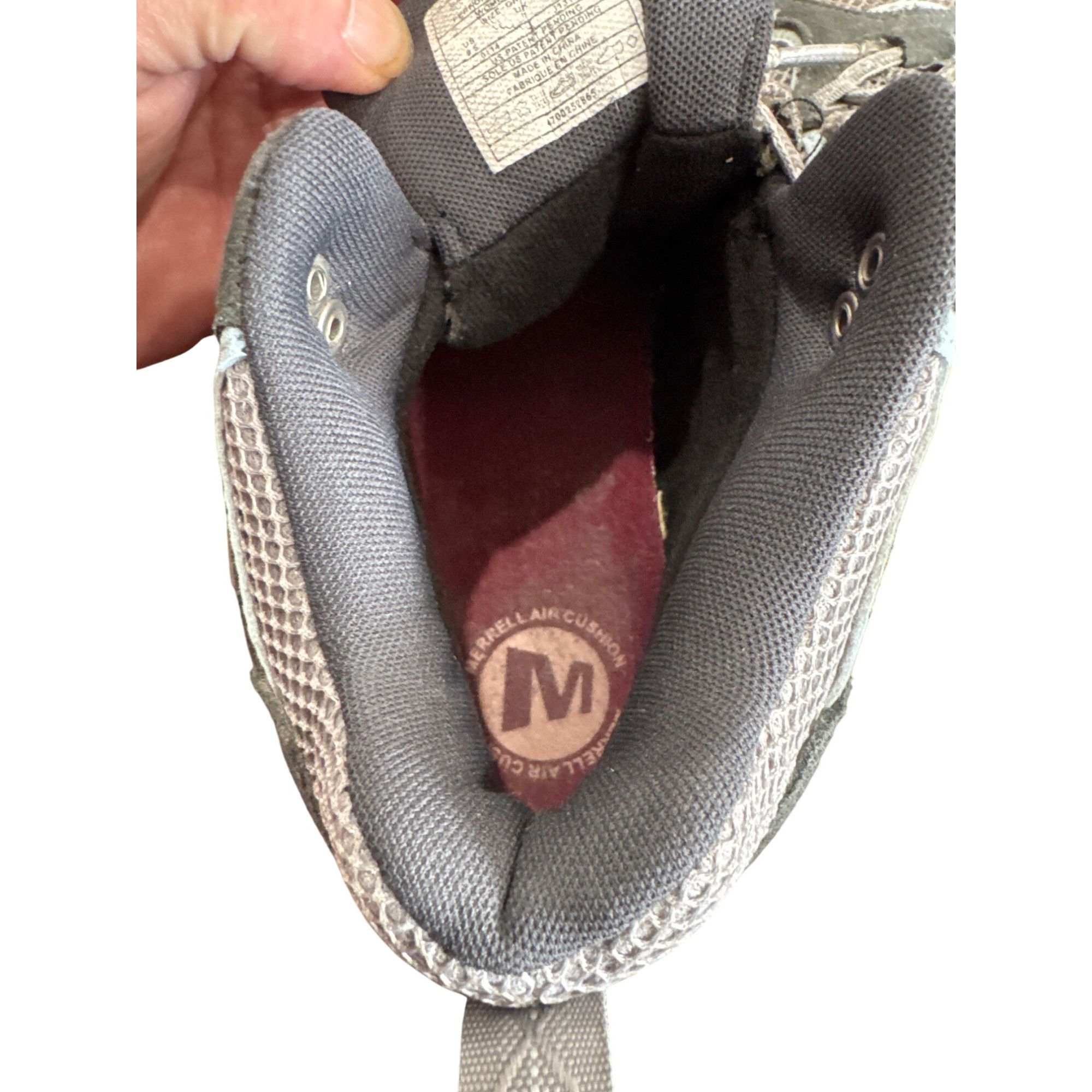 Merrell Merrell Womens Gray High Top Hiking Shoes Sneakers Size 9.5 Size US 9.5 / IT 39.5 - 10 Thumbnail