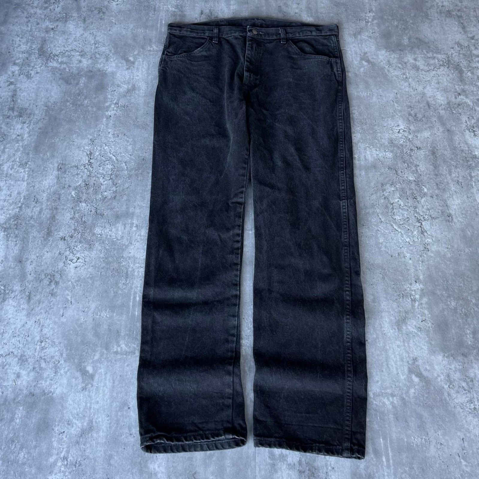 Japanese Brand × Vintage Vintage Y2K Faded Black Grunge Opium Essential Denim Jeans Size US 38 / EU 54 - 2 Thumbnail