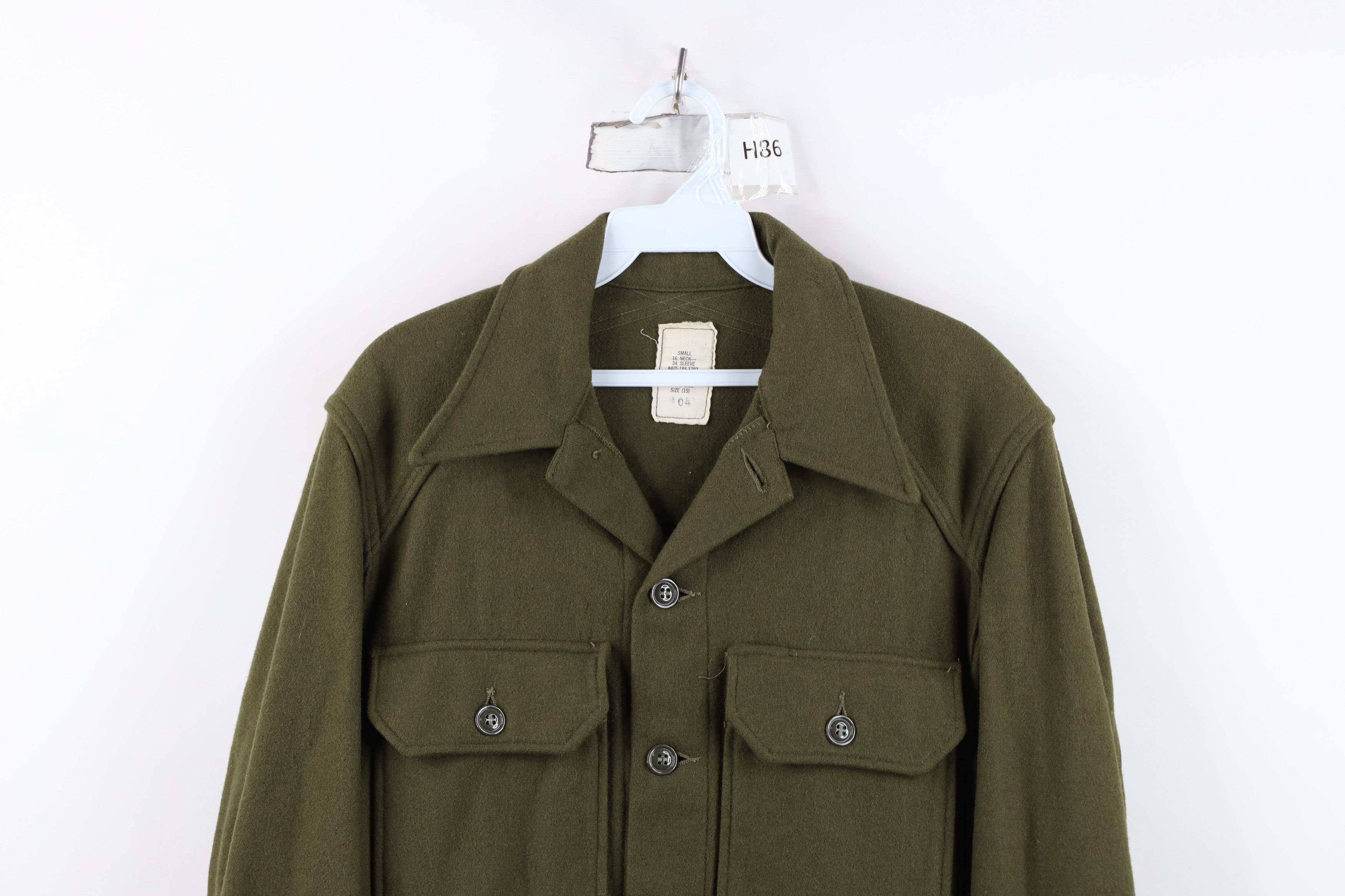 Vintage Vintage 60s Vietnam War Military Button Shirt Jacket USA Size US S / EU 44-46 / 1 - 2 Thumbnail