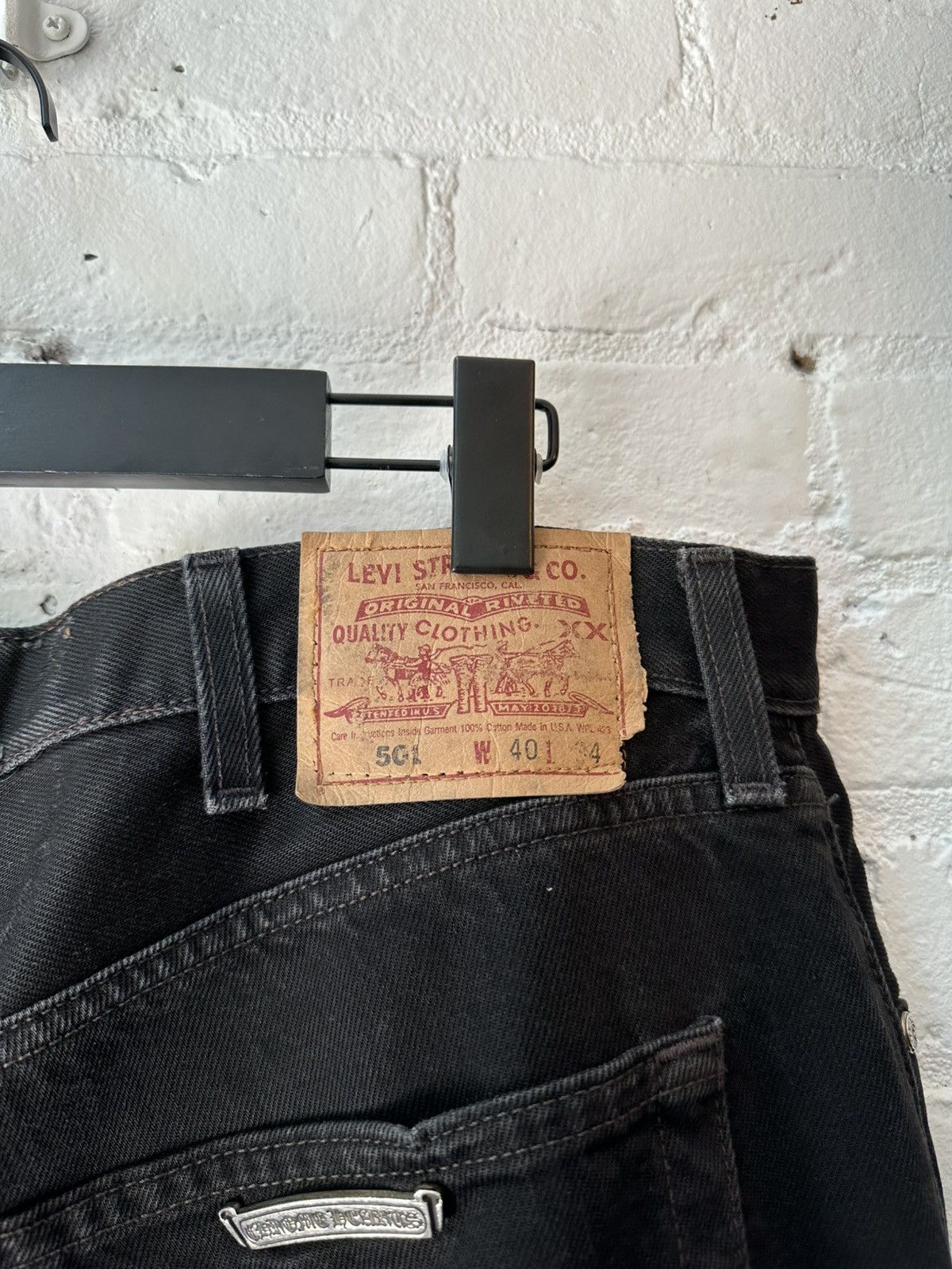 Chrome Hearts Faded Chrome Hearts Leather Cross Patch Levi’s Size US 36 / EU 52 - 7 Thumbnail